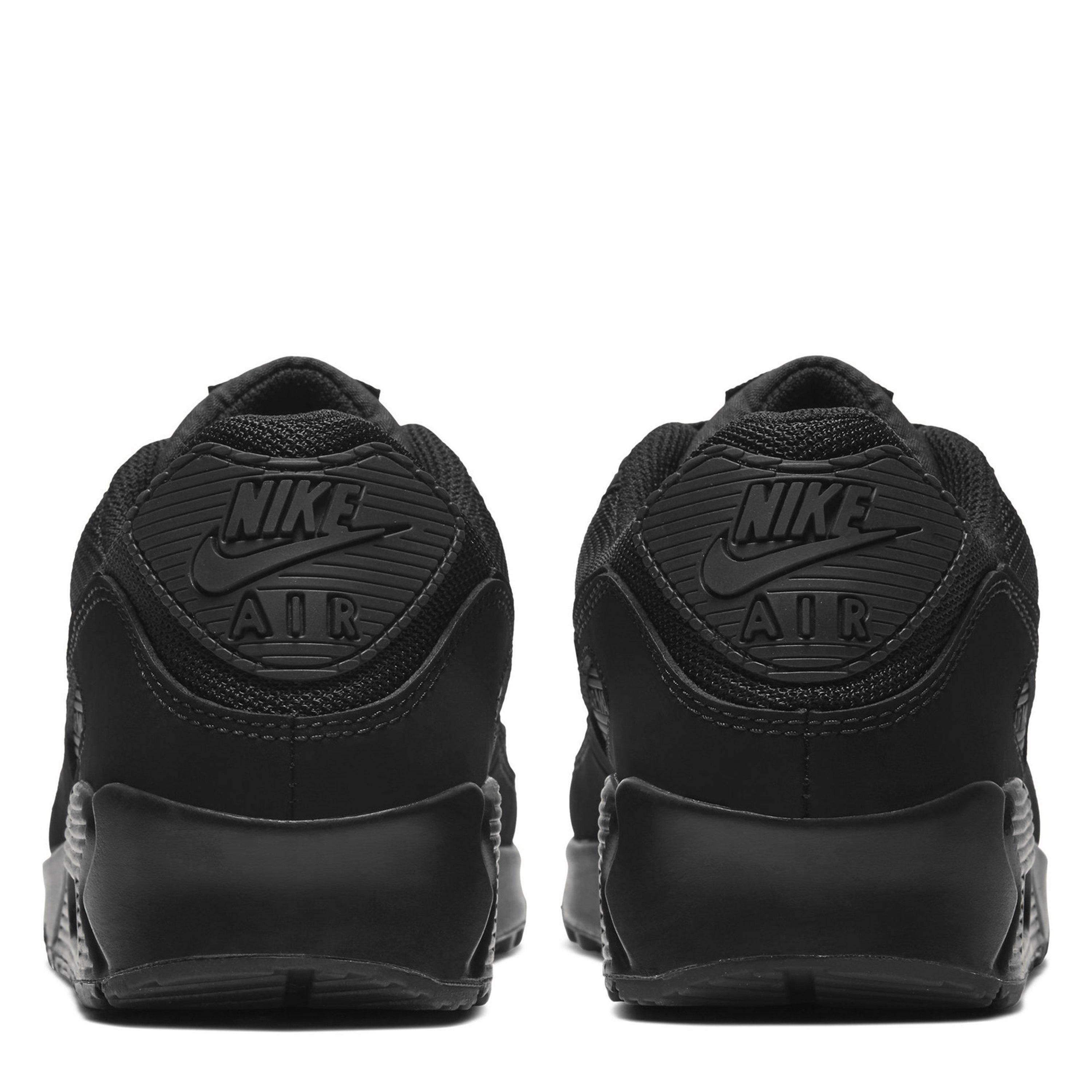 Triple Black - Nike - Air Max 90 Trainers Mens - 4