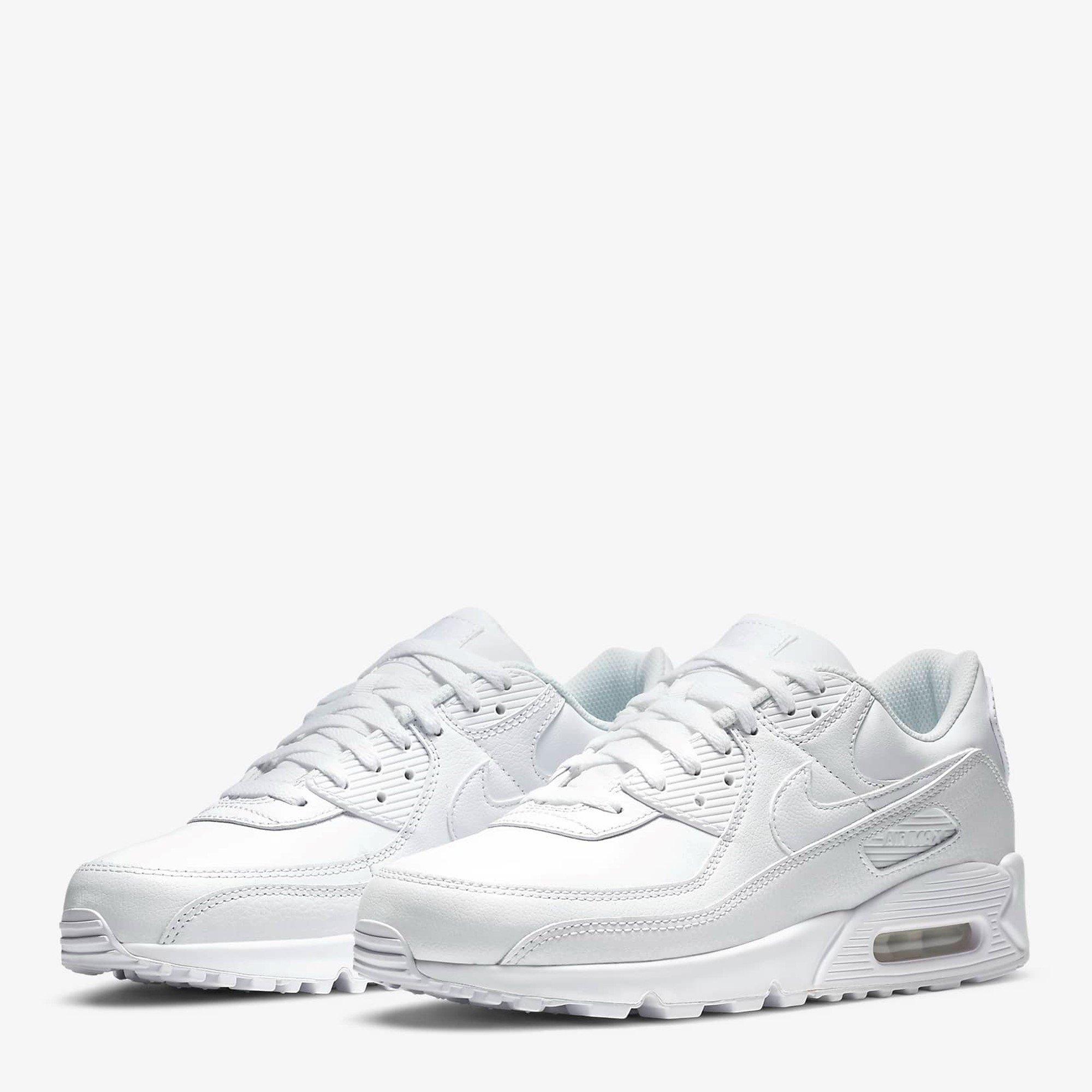 Cuir blanc - Nike - Air Max 90 Mens Shoes - 4