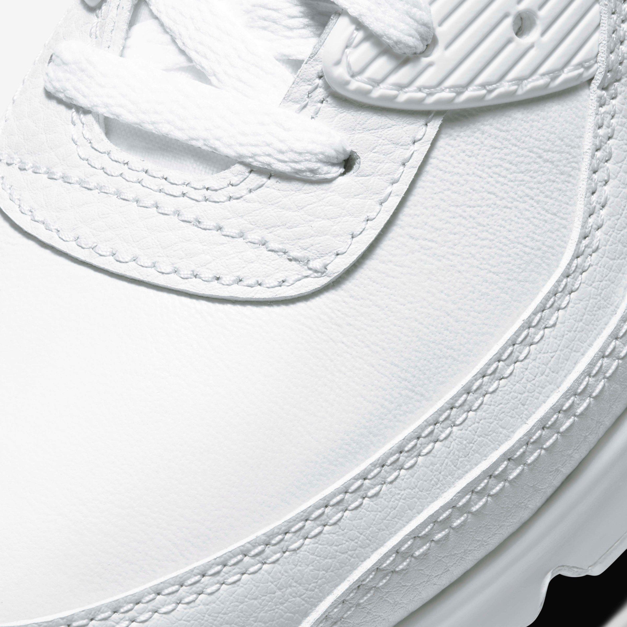 Cuir blanc - Nike - Air Max 90 Mens Shoes - 8