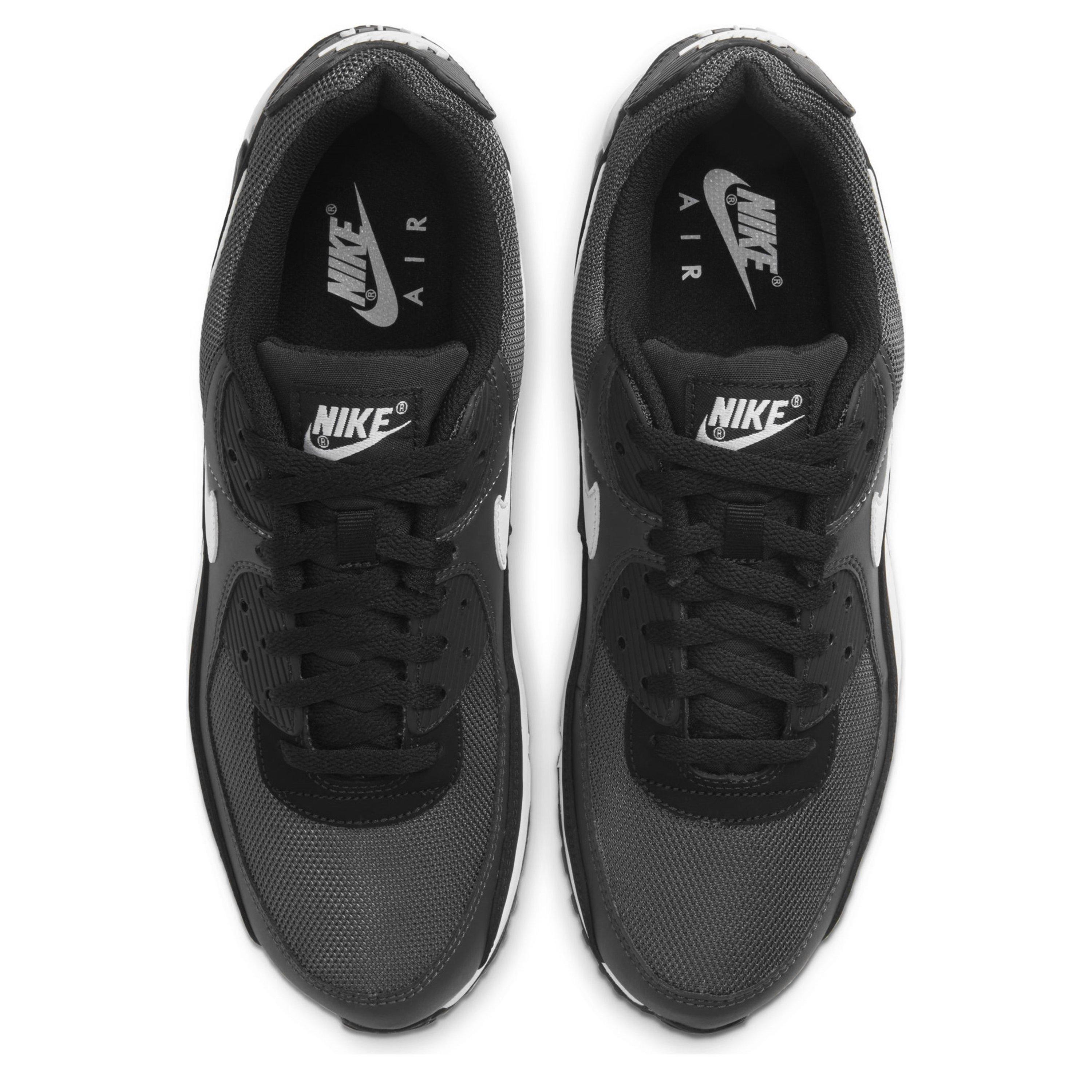 Black/White - Nike - Air Max 90 Trainers Mens - 5