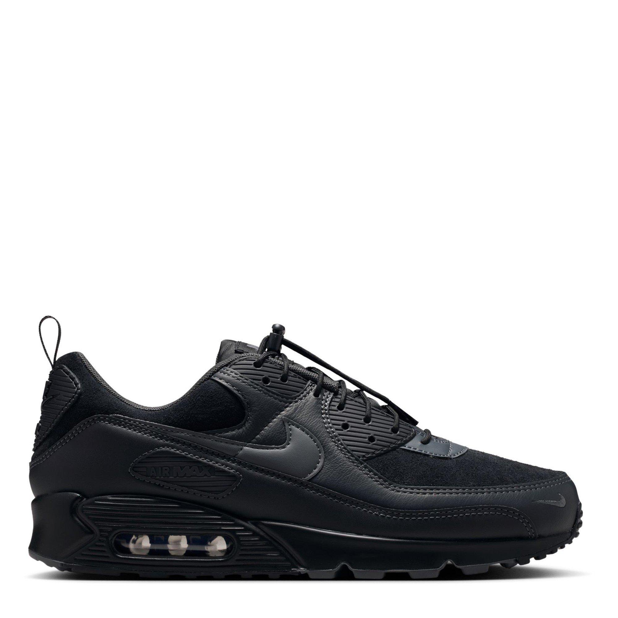 Nike Air Max 90 Trainers Mens - Black/Iron - Size 8.5 (43)