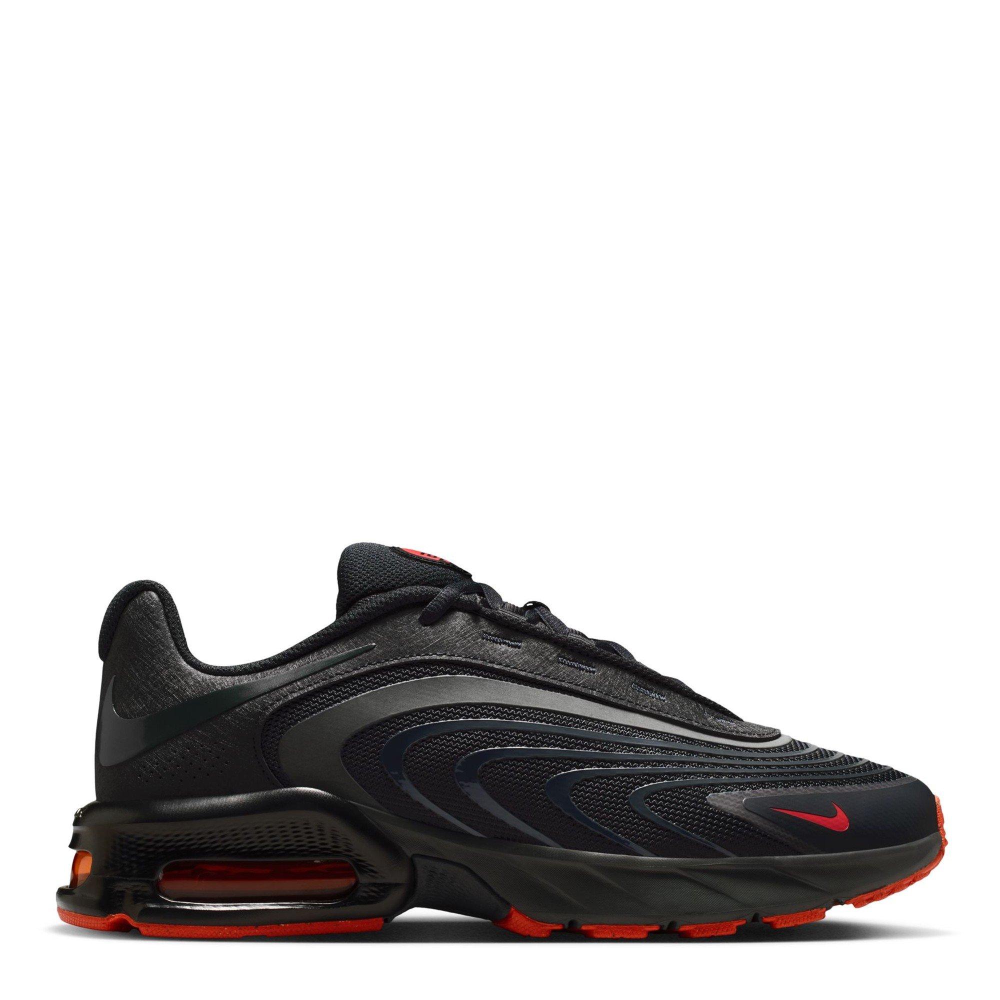 Nike Men's Air Max Fire Sneakers - Grey/Orange/Red - 12 (47.5)