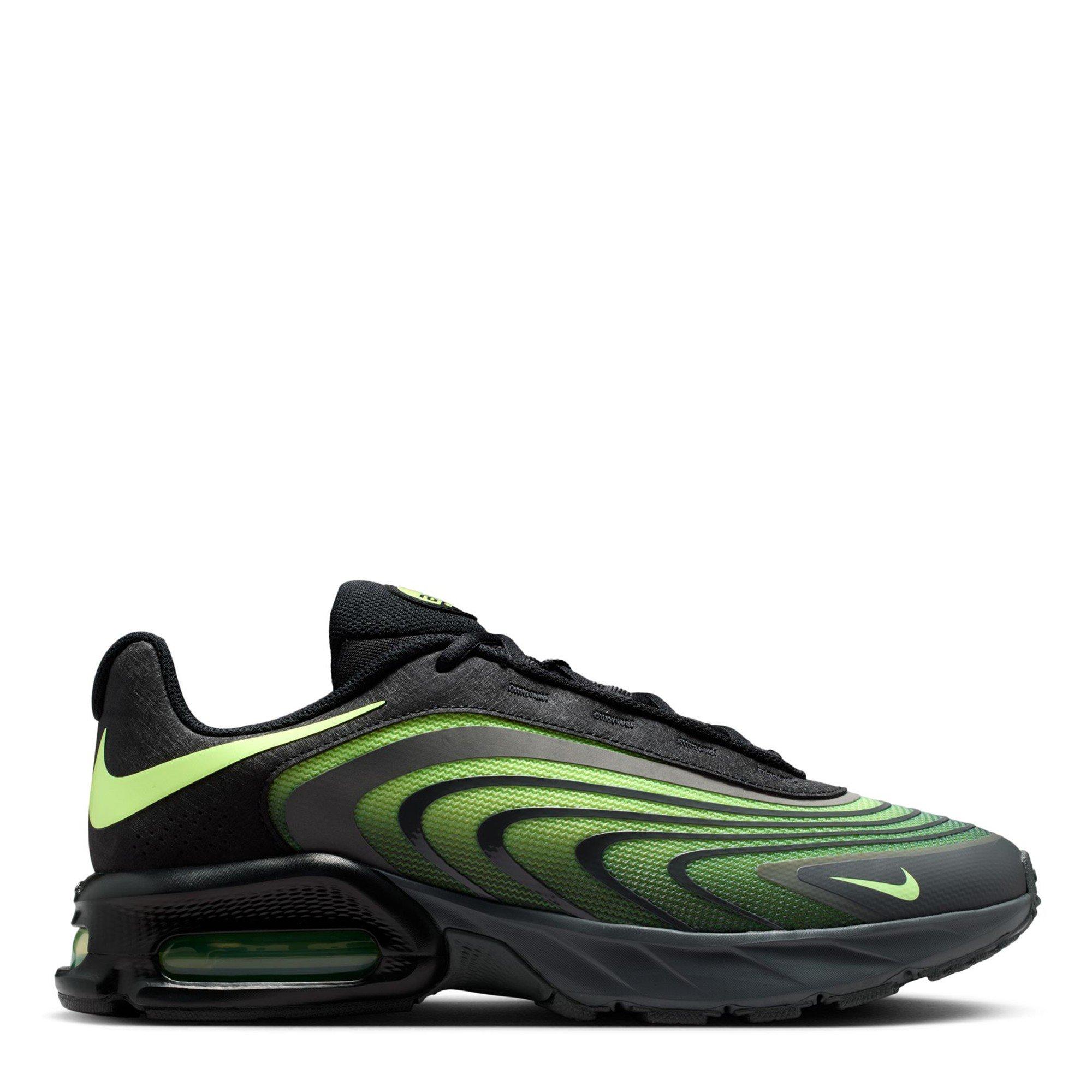 Nike Men's Air Max Fire Sneakers - Black/Lime - 9.5 (44.5)