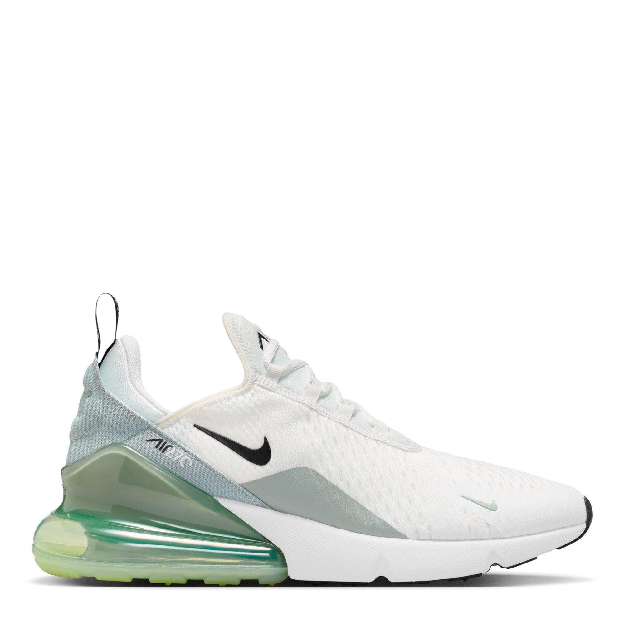Nike Men's Air Max 270 Trainers - White/Jade - 7 (41)