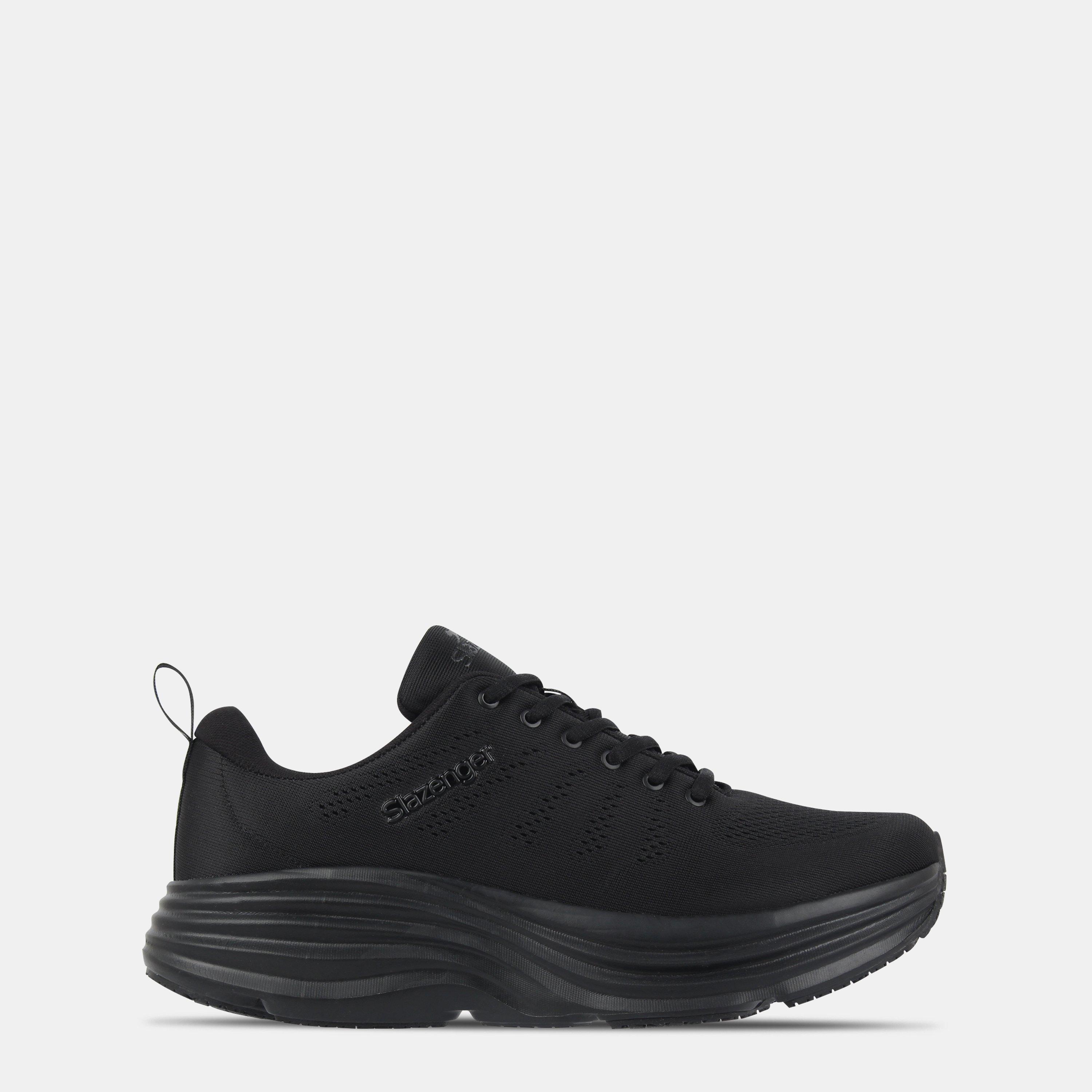 Slazenger Men's Mesh Trainers - Black/Black - 8 (42)