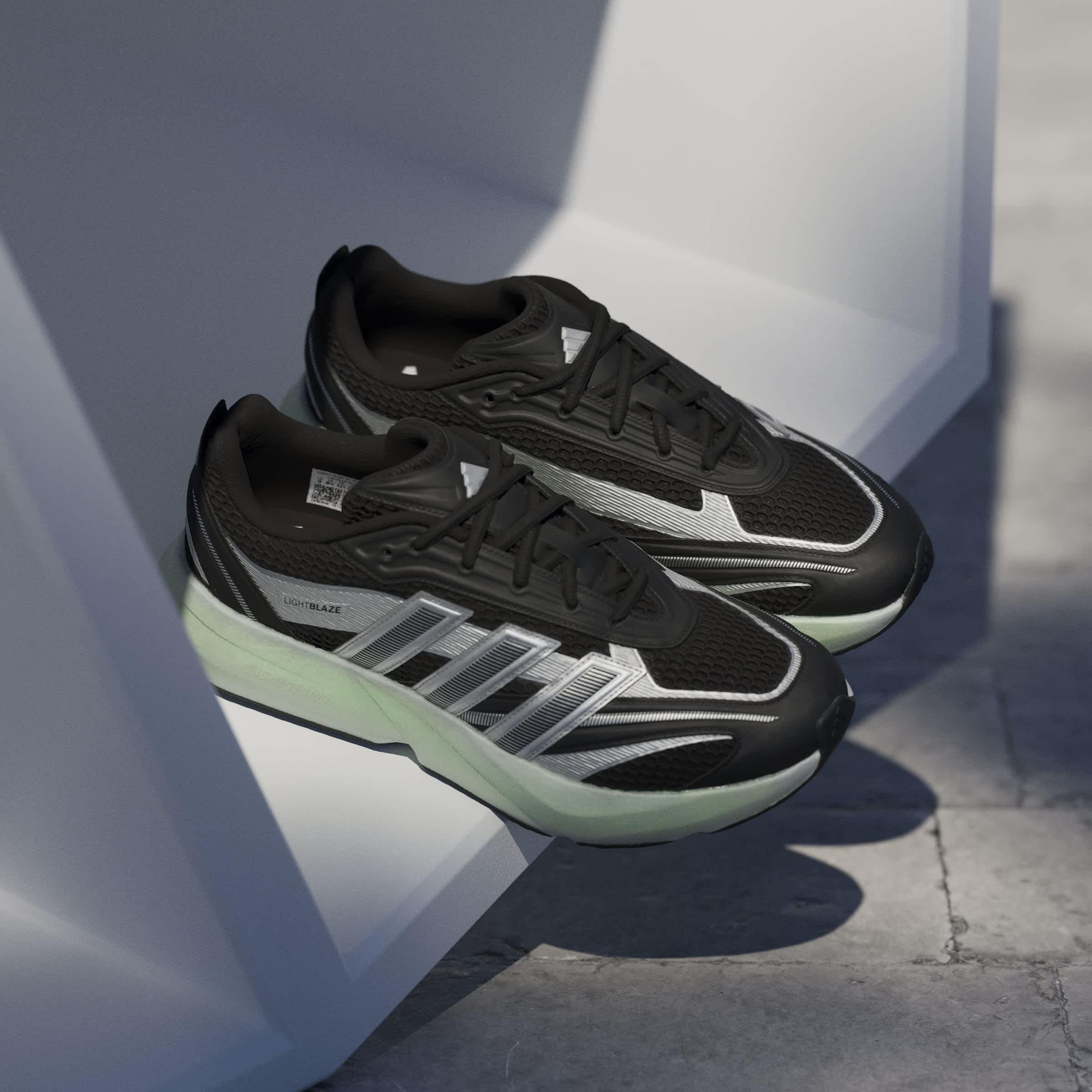 Blk/Silv/Lime - adidas - Lightblaze Glow Shoes Mens - 12