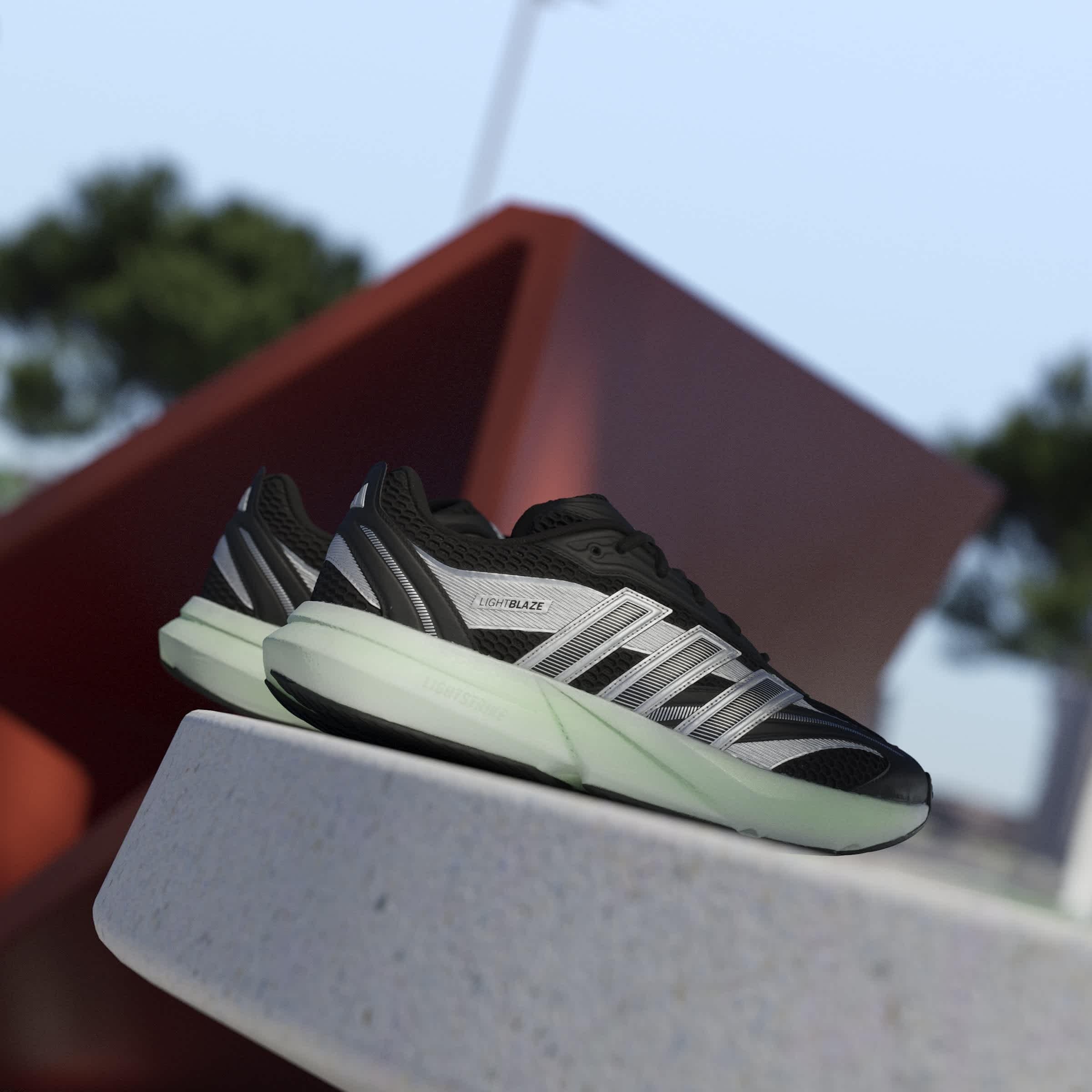 Blk/Silv/Lime - adidas - Lightblaze Glow Shoes Mens - 13