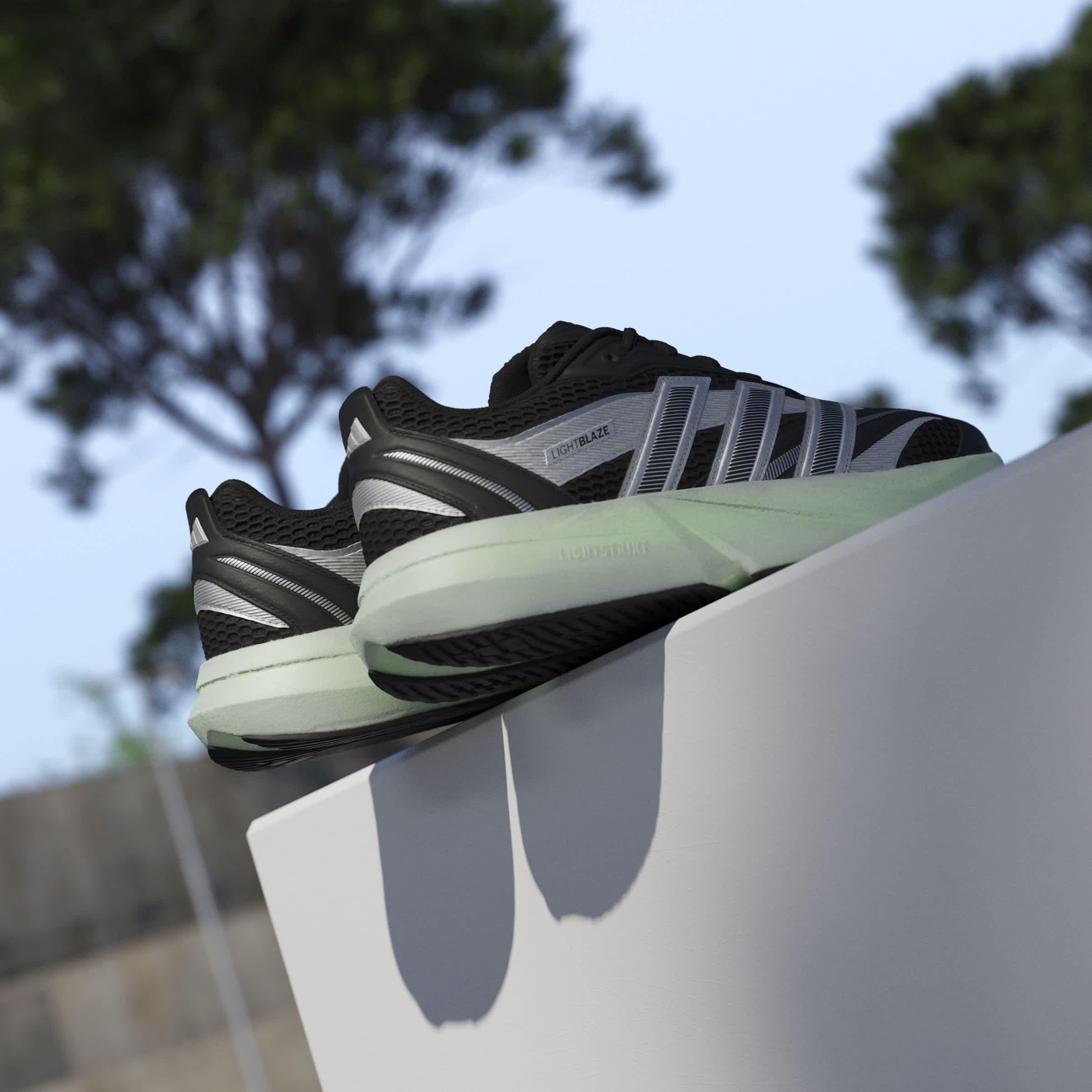 Blk/Silv/Lime - adidas - Lightblaze Glow Shoes Mens - 15