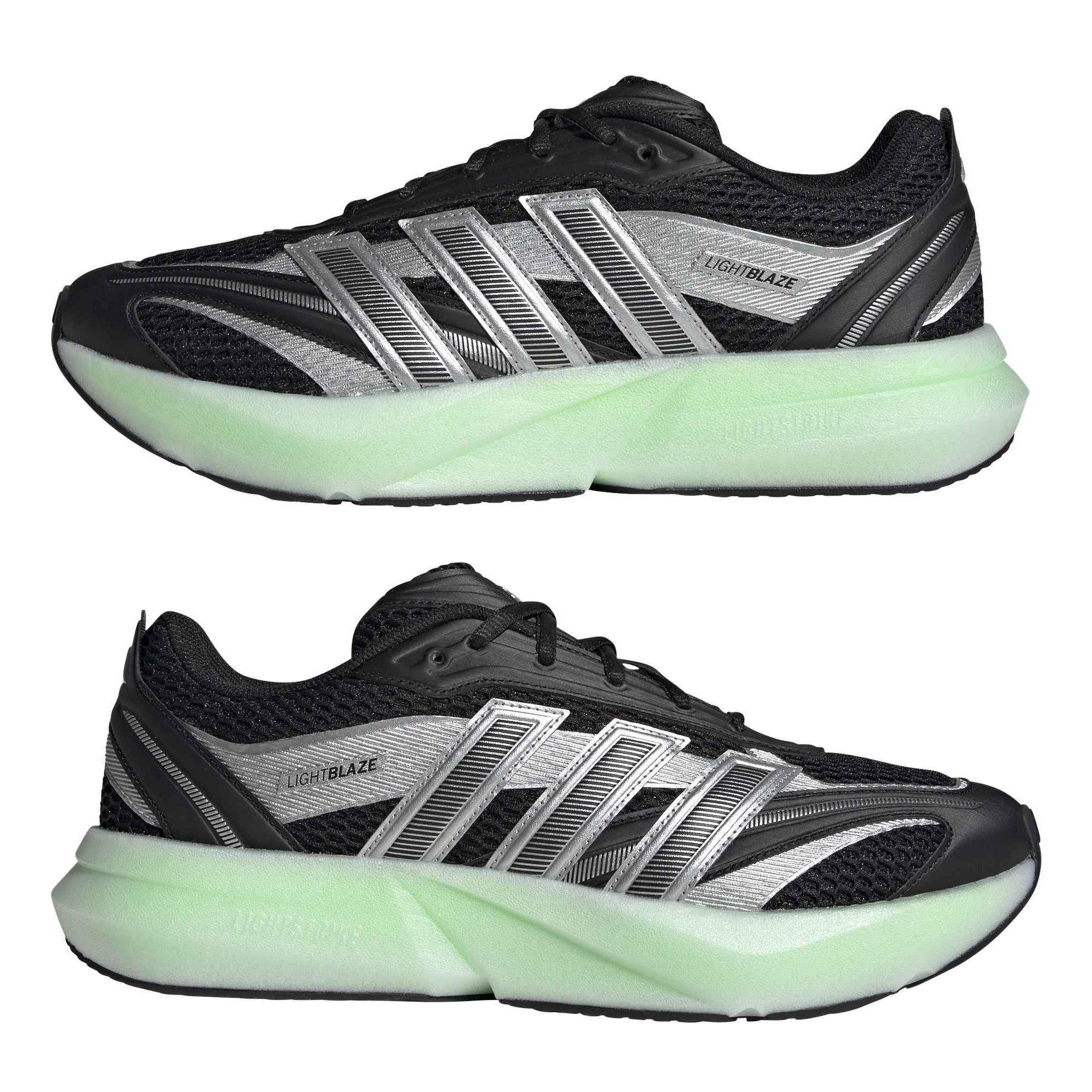Blk/Silv/Lime - adidas - Lightblaze Glow Shoes Mens - 9