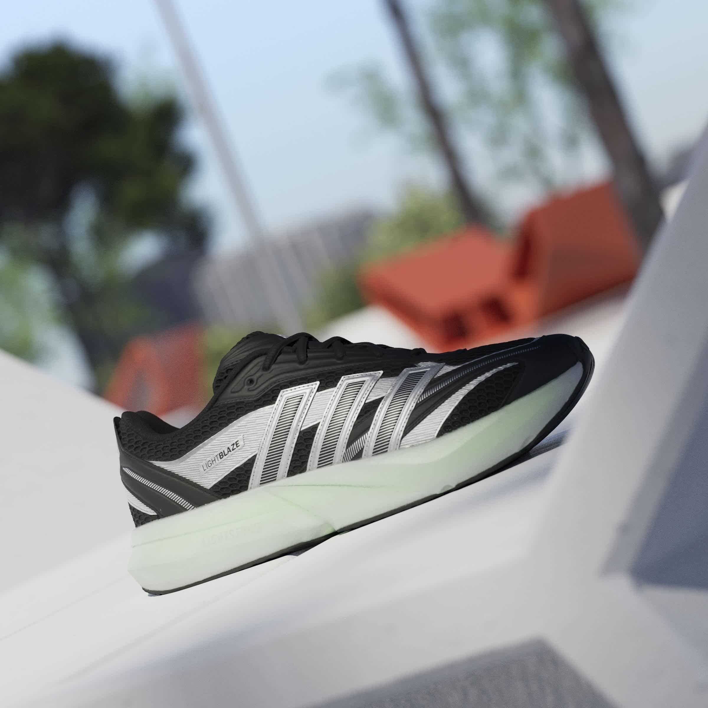 Blk/Silv/Lime - adidas - Lightblaze Glow Shoes Mens - 10