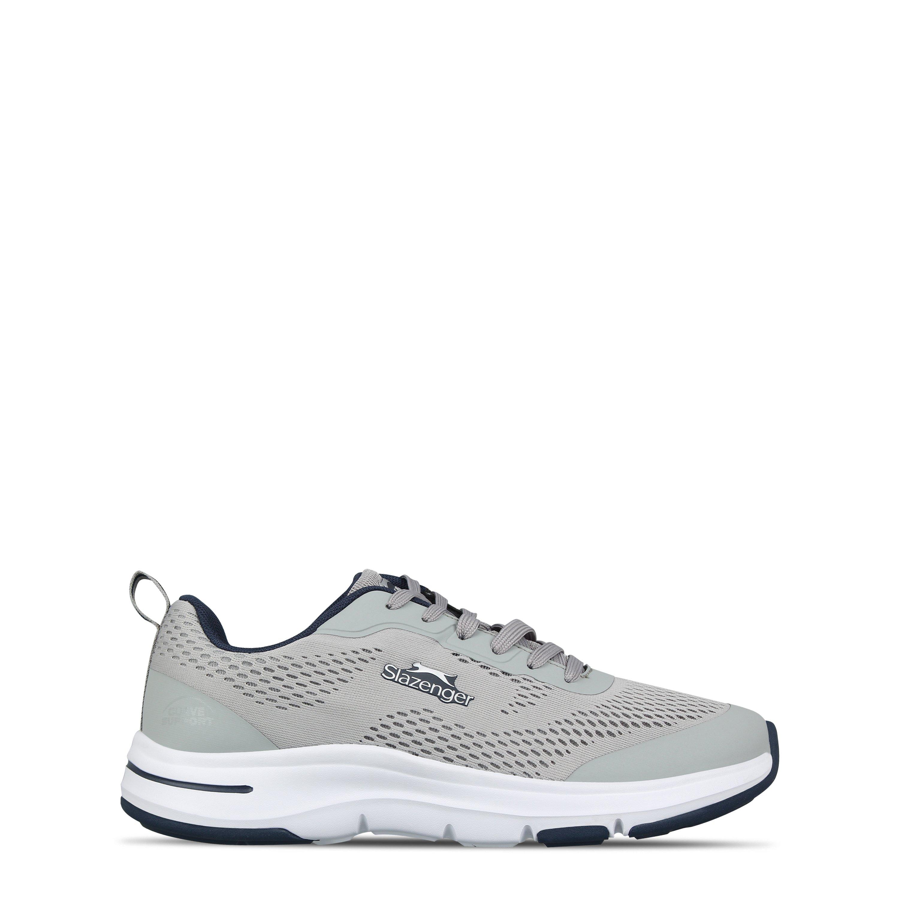 Slazenger Men's Curve Support Trainer - Grey/White - 8 (42)
