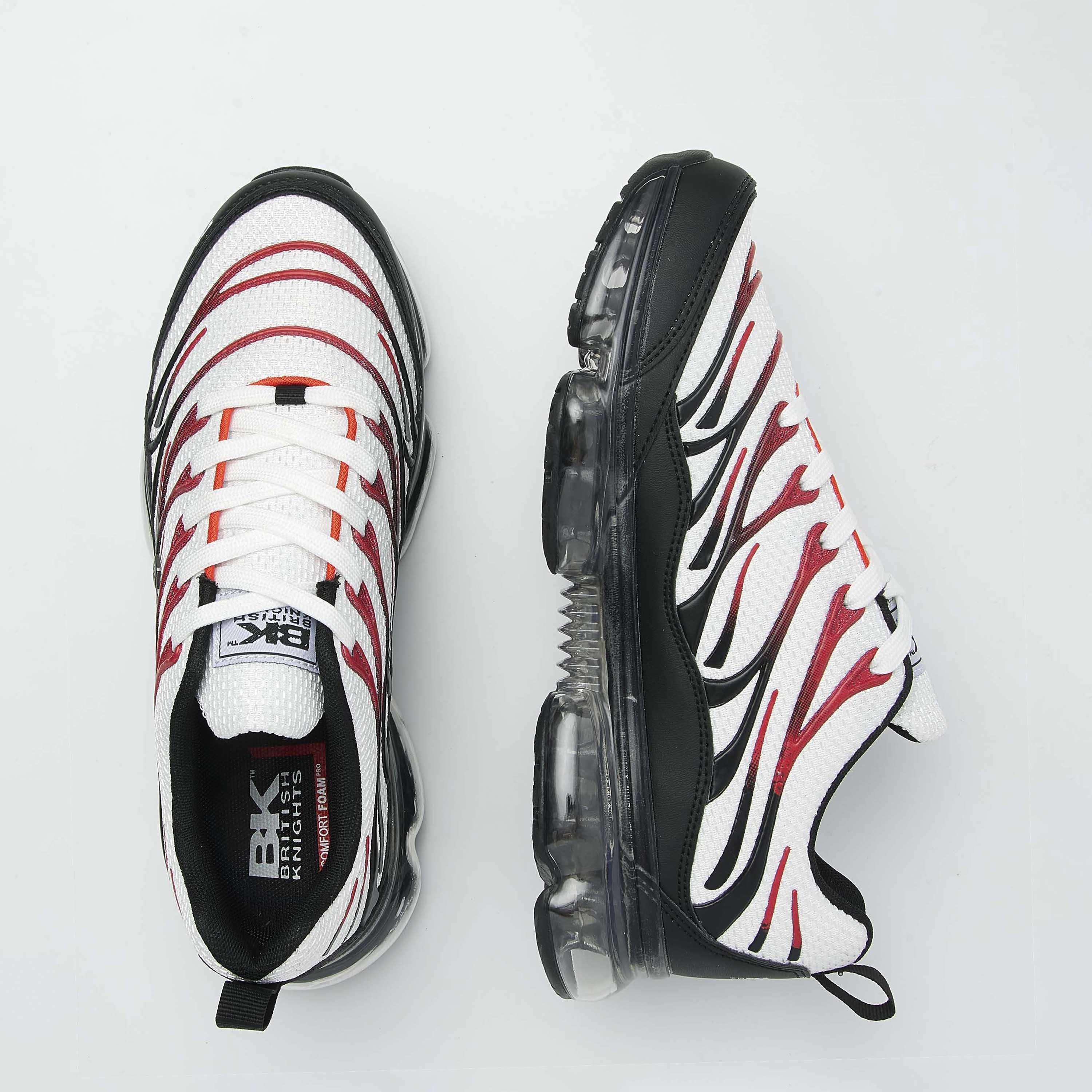 White/Blk/Red - British Knights - Mens Urbex Runners - 5