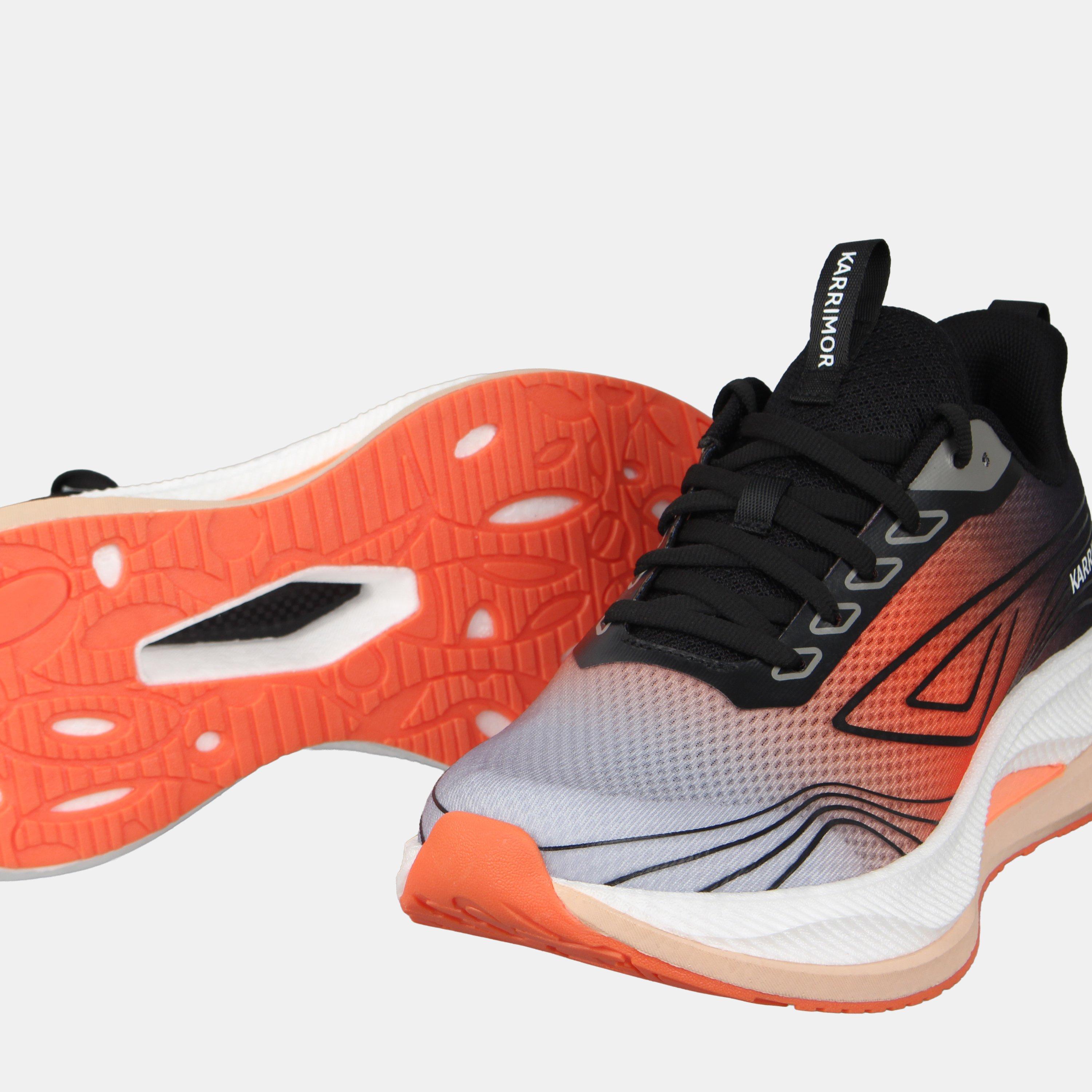 Zwart/Oranje - Karrimor - Men's Textile Ortholite Trainers - 3