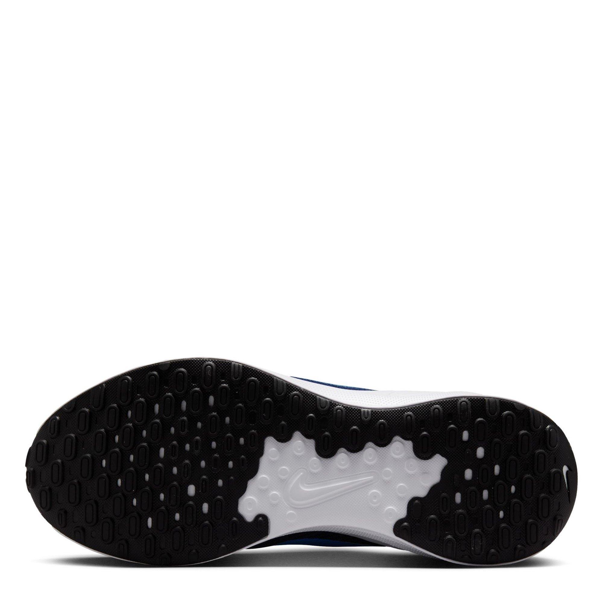 Blue/White-Blk - Nike - Revolution 7 Mens Running Shoes - 6