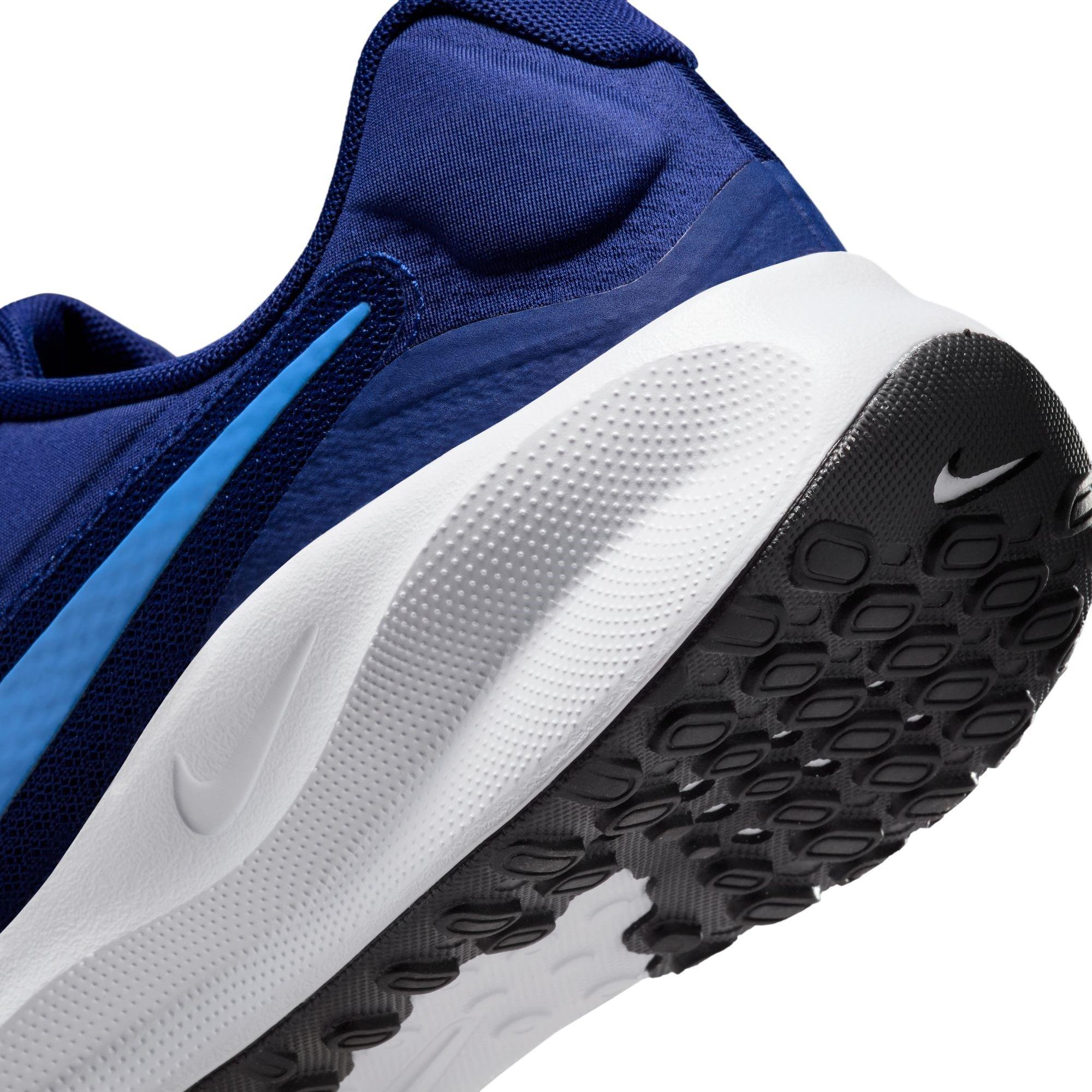 Blue/White-Blk - Nike - Revolution 7 Mens Running Shoes - 8