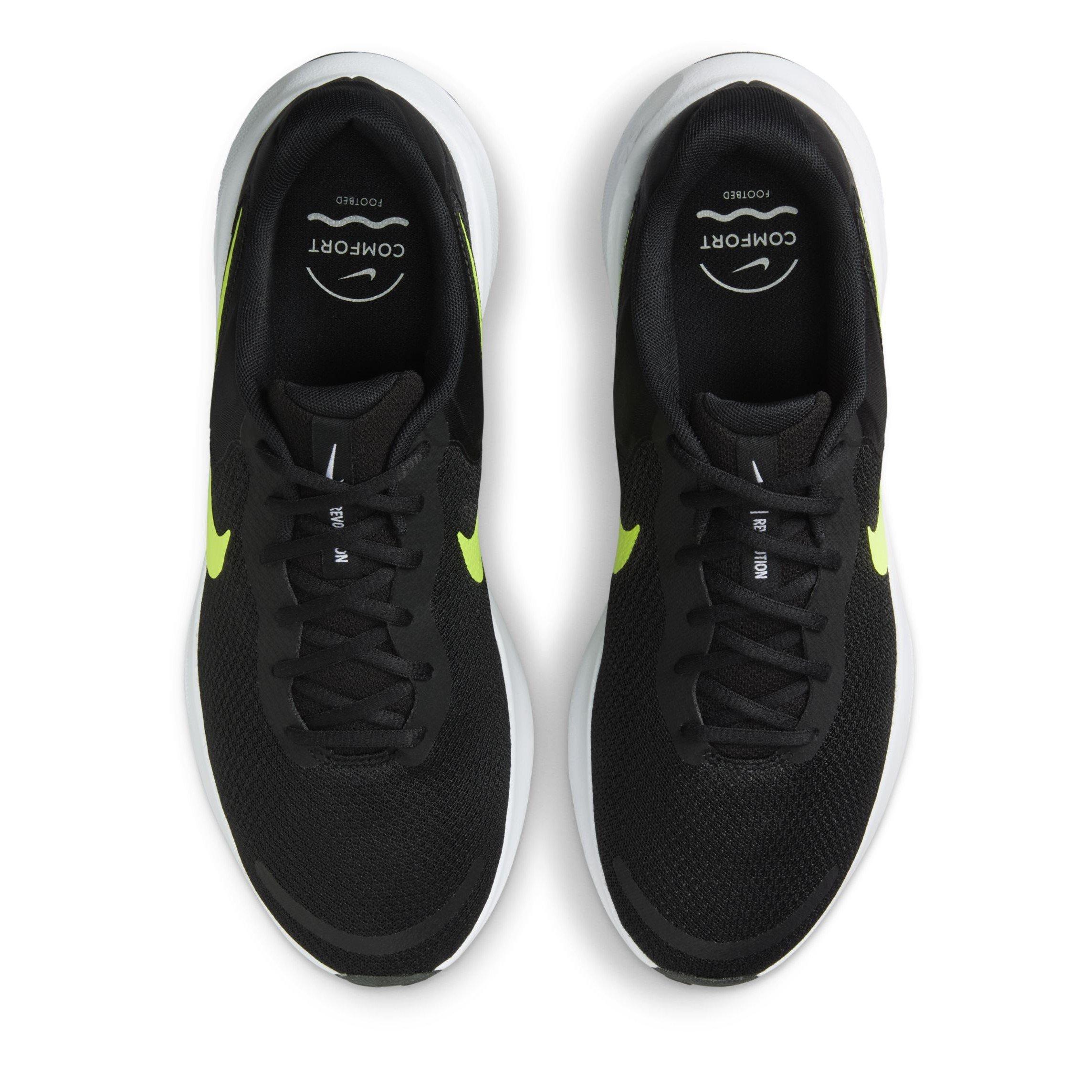 Blk/Volt-White - Nike - Revolution 7 Mens Running Shoes - 5