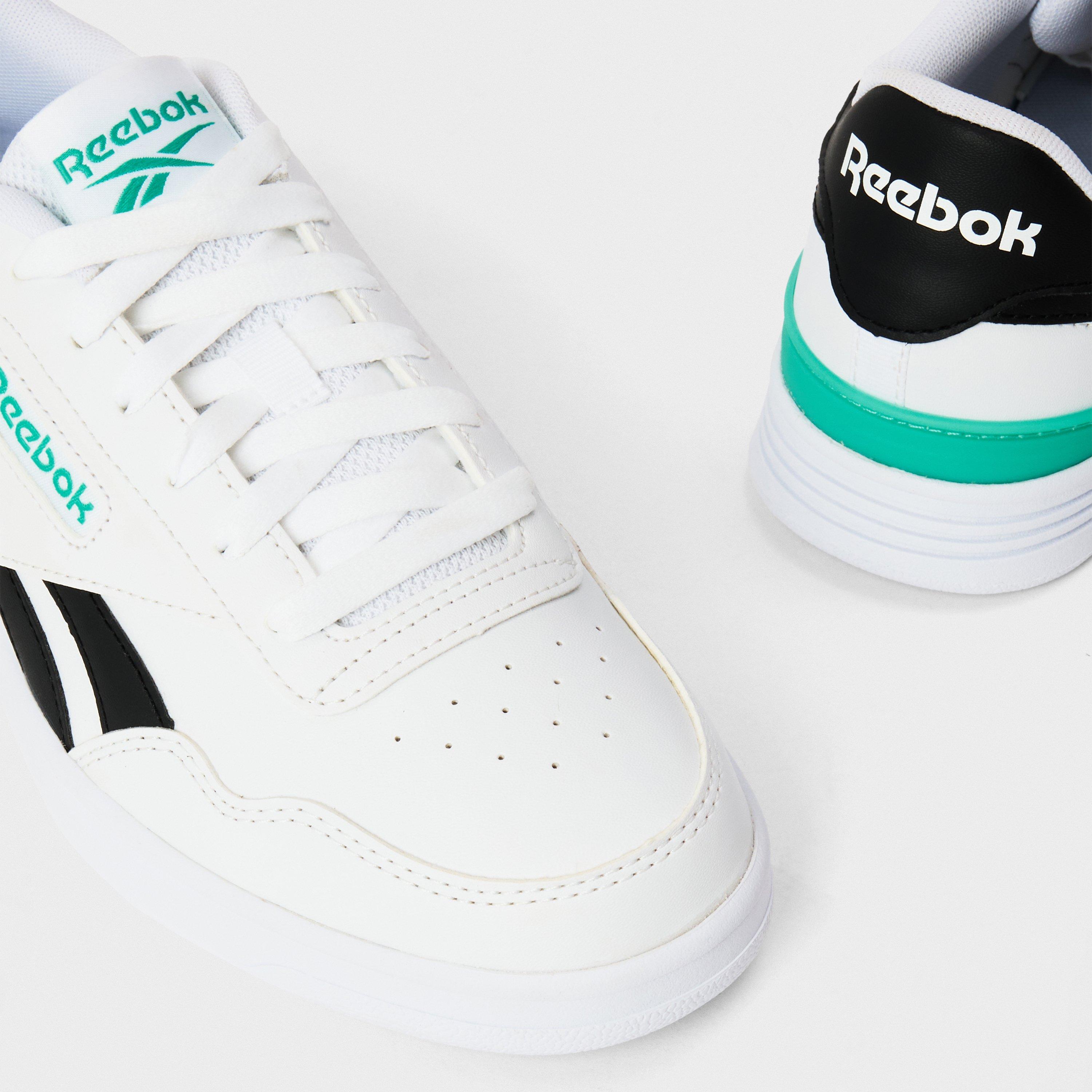 White/Black/Tea - Reebok - Men's Court Advance Runner - 3