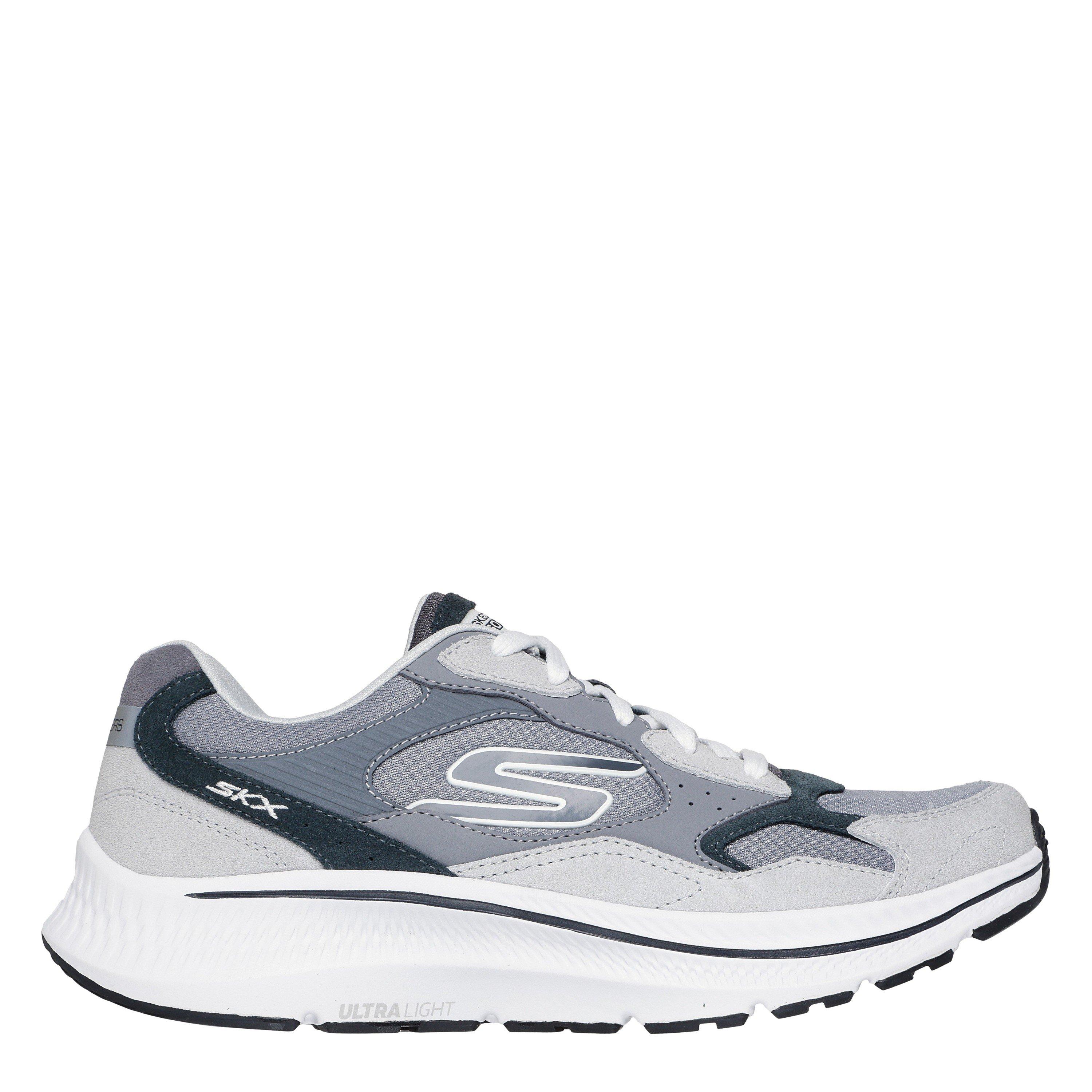 Grey Leather - Skechers - GO RUN Consistent 2.0 - Retro Runner Mens Trainers - 1