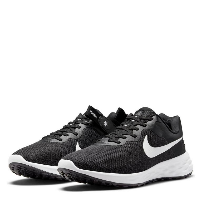 Noir/Blanc - Nike - Revolution 6 Fly Ease Next Nature Running Shoes Mens - 3
