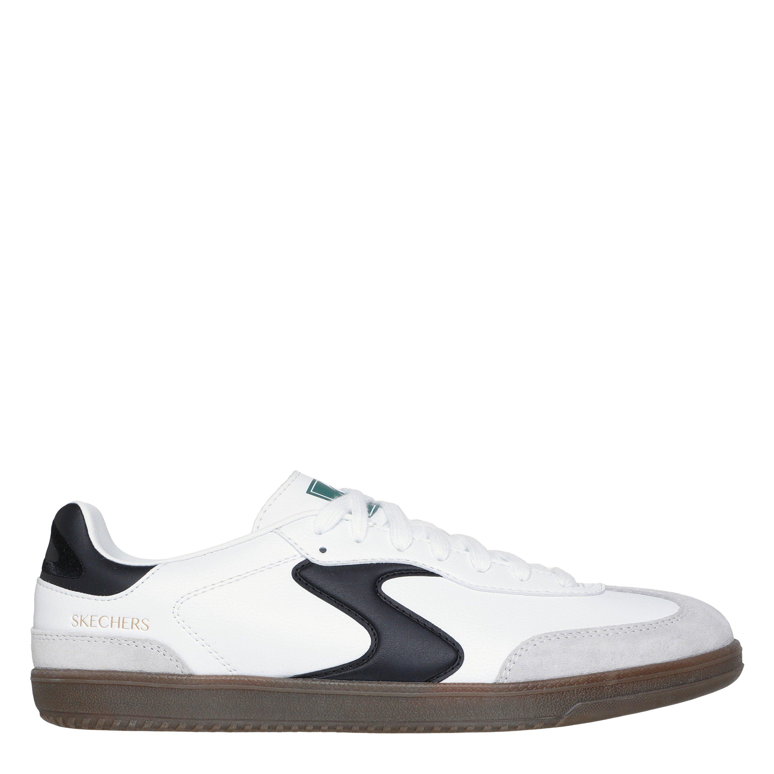 Skechers Men's Hotshot Retro Runners Trainers - White/Black - 9 (43)