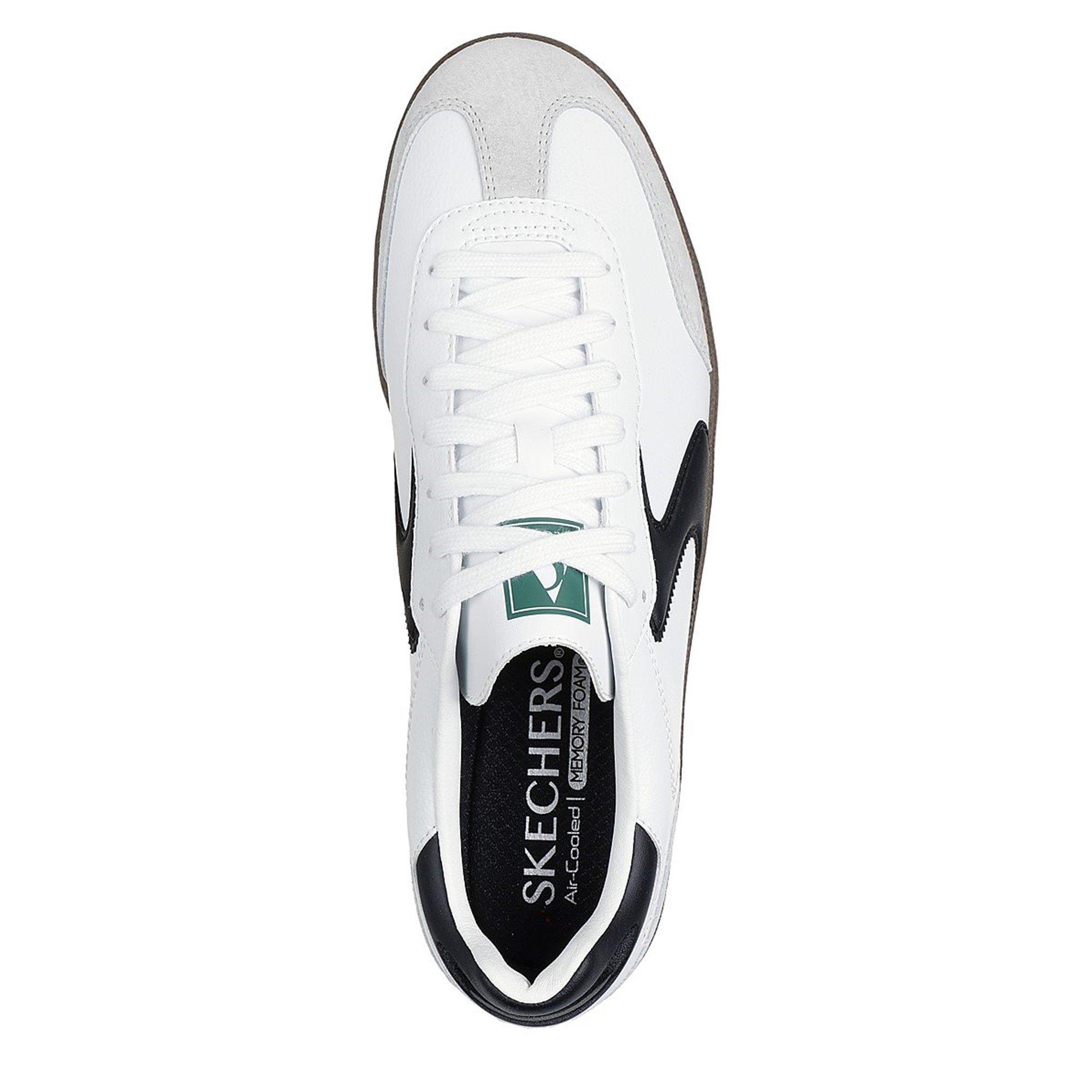 Bijelo/Crno - Skechers - Hotshot Retro Runners Mens Trainers - 5