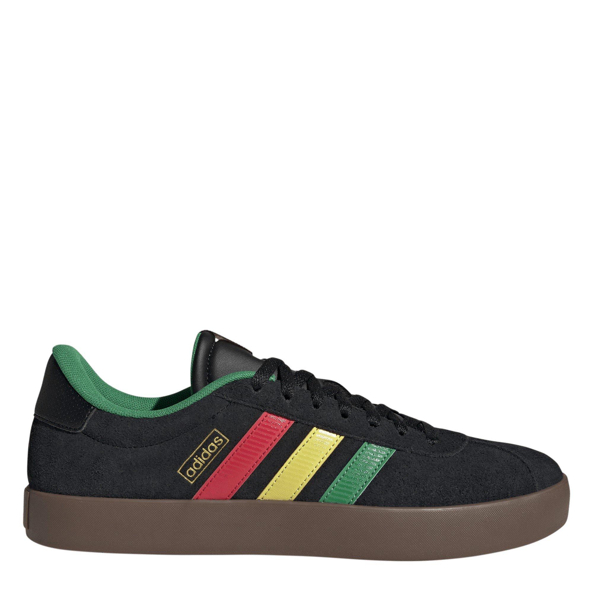Adidas Men's Vl Court 3.0 Shoes - Blk/Grn/Yel/Red - 8 (42)