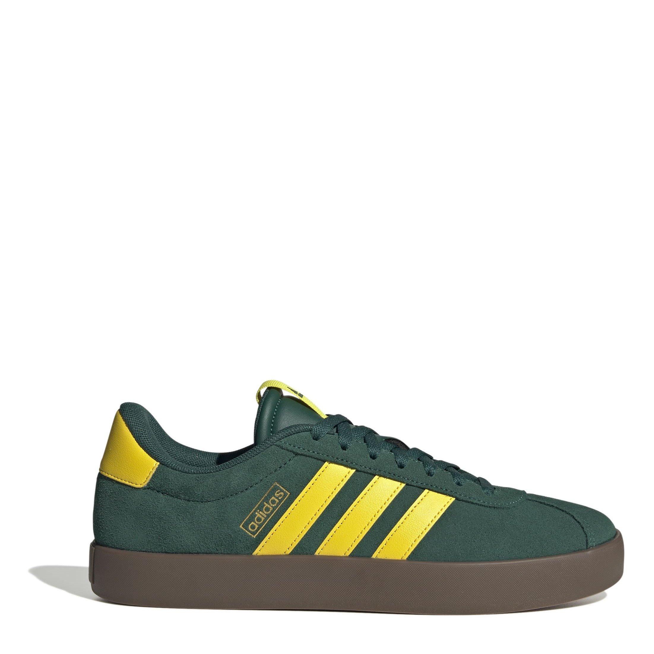Adidas Men's Vl Court 3.0 Shoes - Colgreen/Yellow - 6 (39.3)