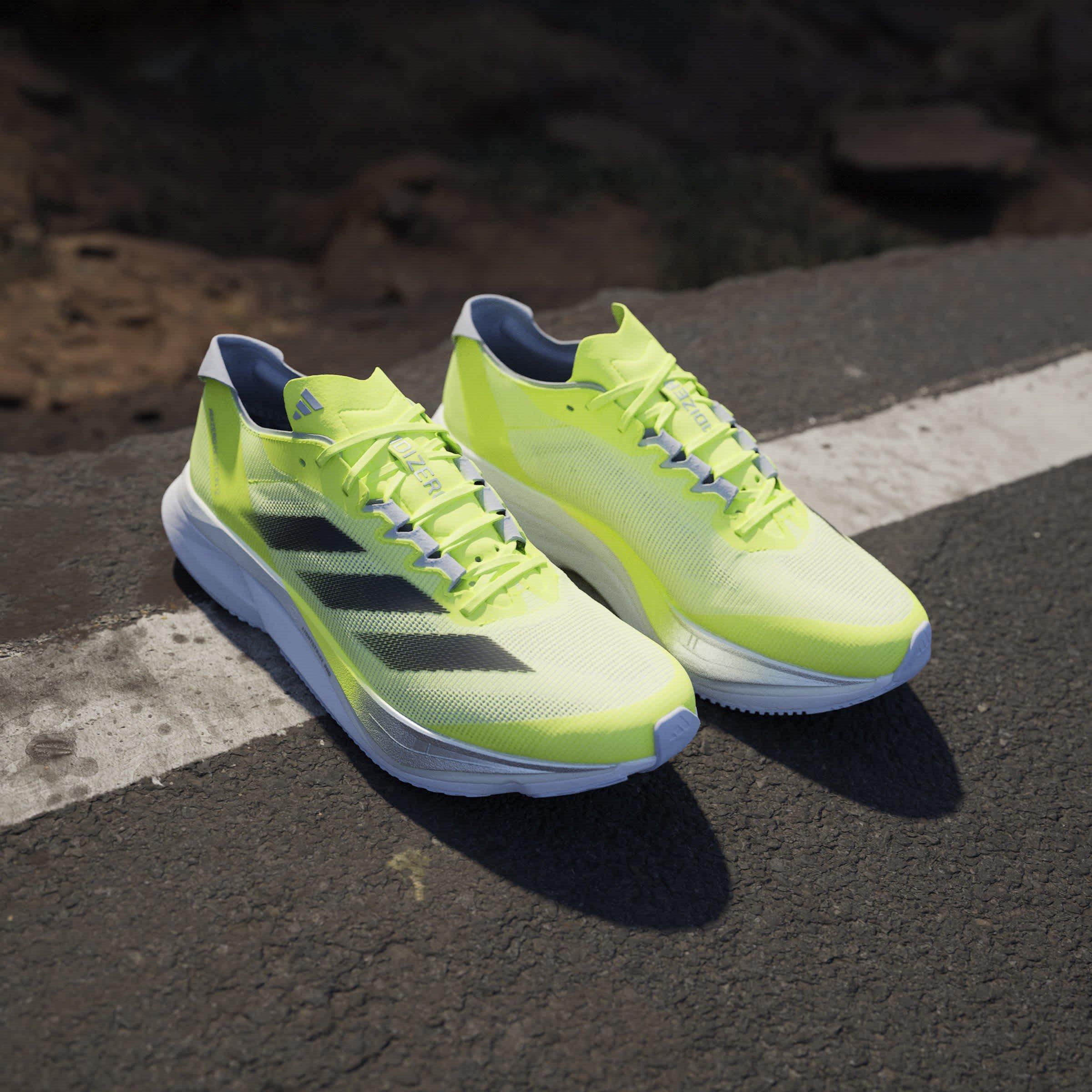 Lemon/Blk/Slvr - adidas - Lite Racer Adapt 4.0 Cloudfoam Slip-On Runners - 15
