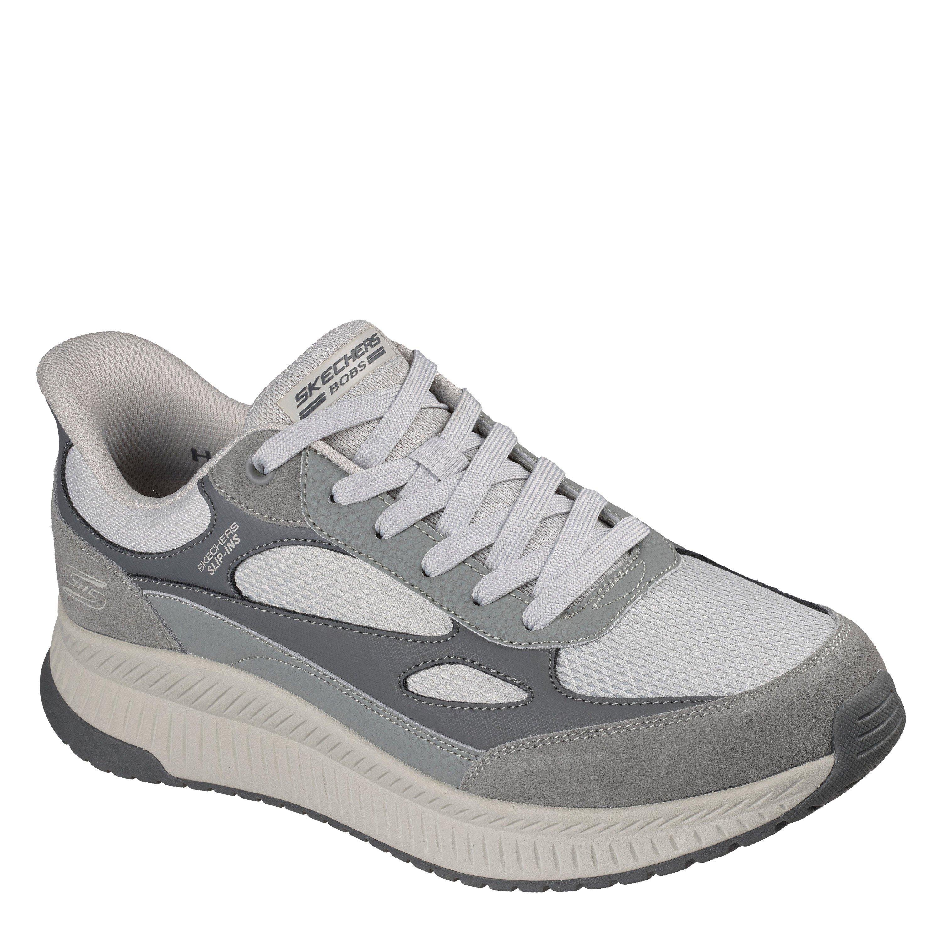 Grey/White - Skechers - Skechers Bobs Squad Sn63 - 3