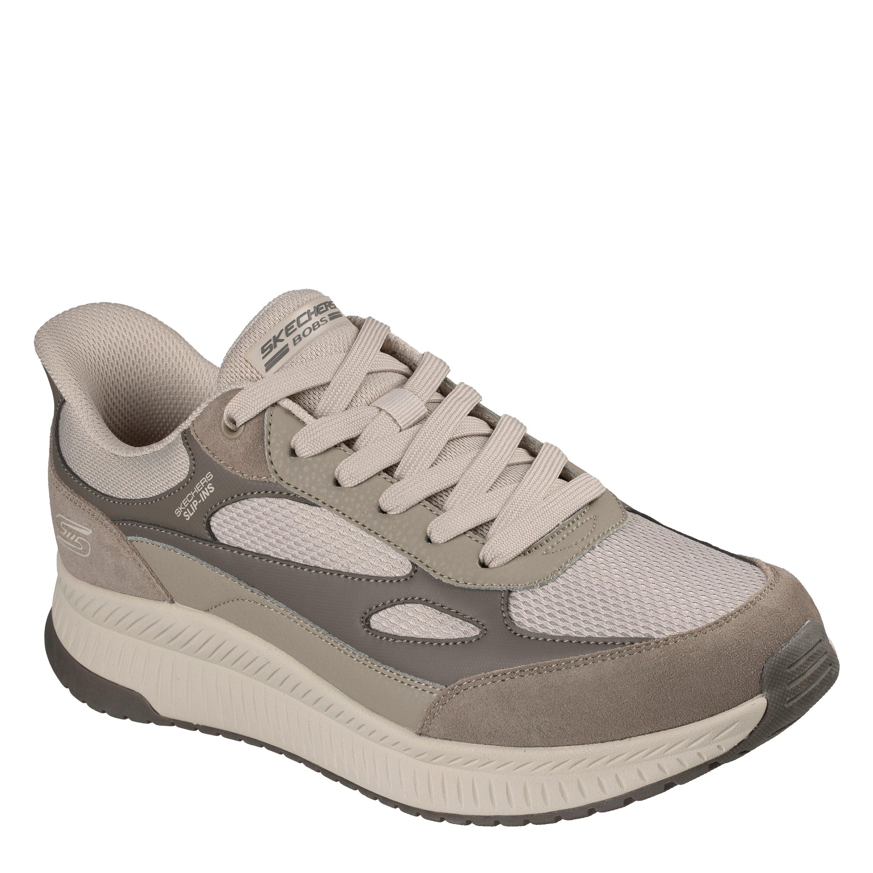 Taupe - Skechers - Men's BOBS Squad 4 Sneakers - 3
