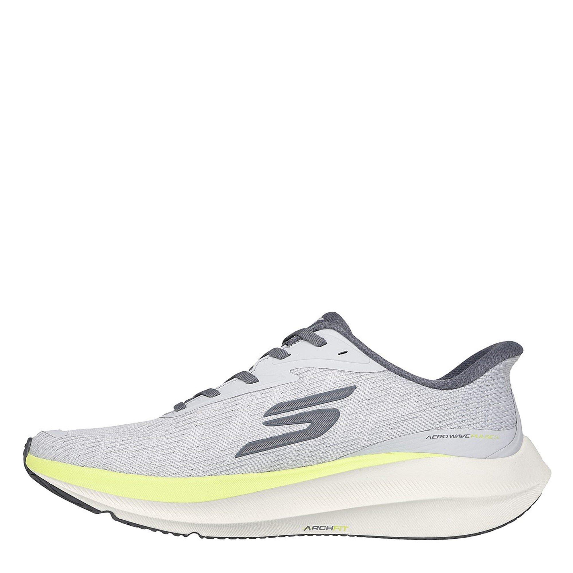 Grey/Lime - Skechers - AERO Pulse Running Trainers Mens - 2