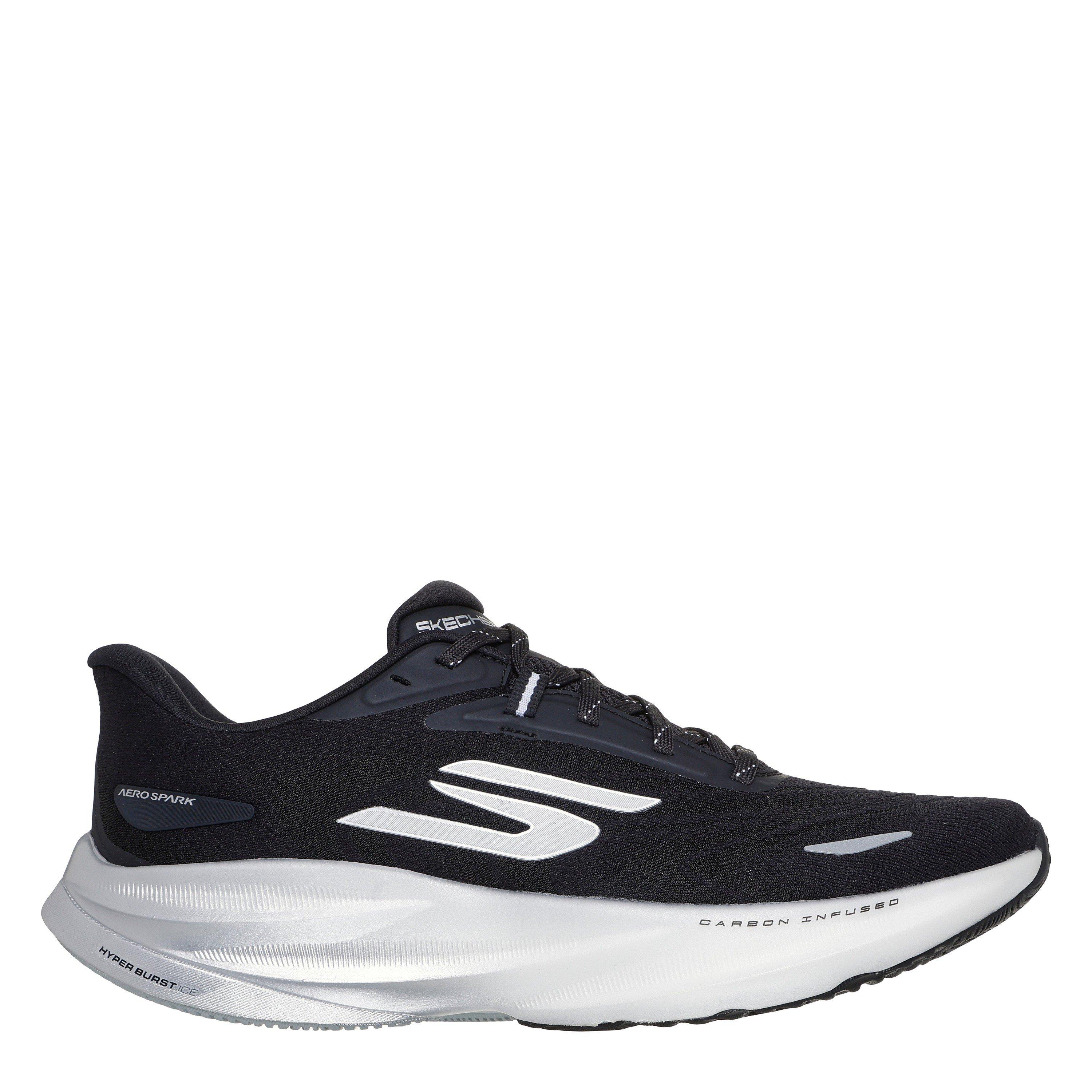 Black/White - Skechers - AERO Spark Running Trainers Mens - 1