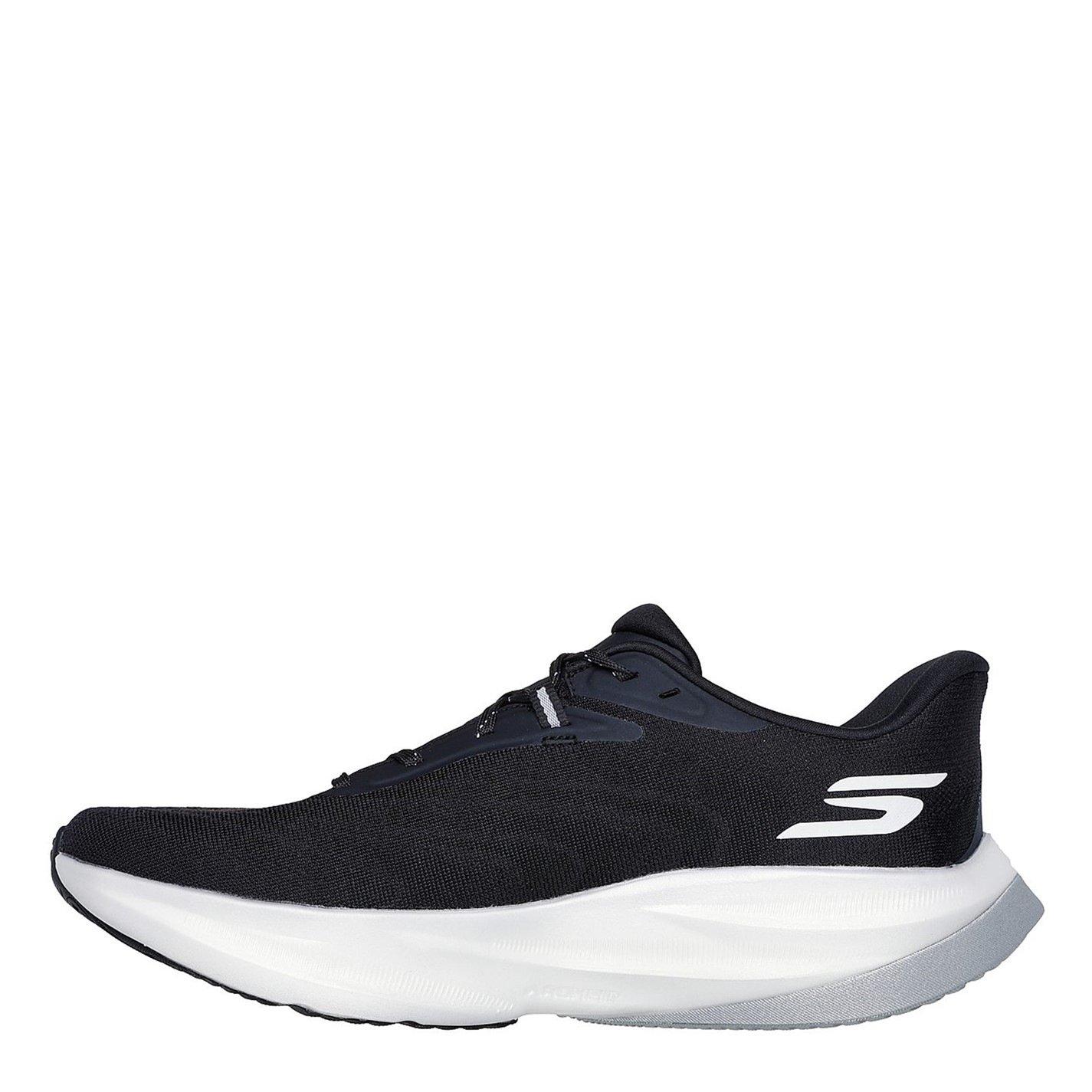 Black/White - Skechers - AERO Spark Running Trainers Mens - 2