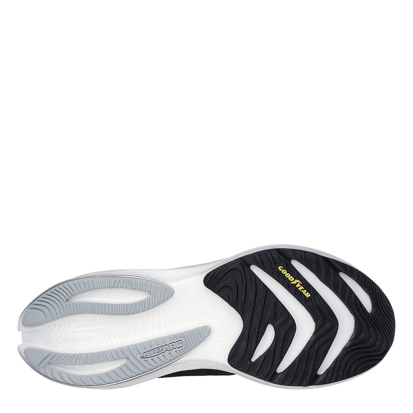 Black/White - Skechers - AERO Spark Running Trainers Mens - 4