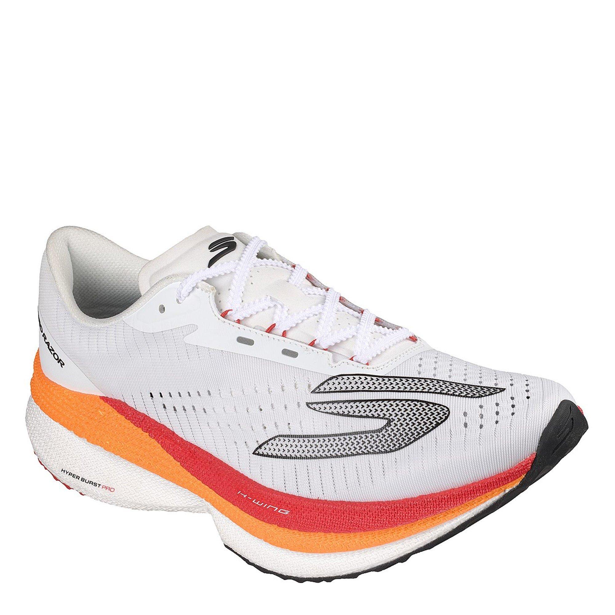 White/Orange - Skechers - Men's Trainers - 1