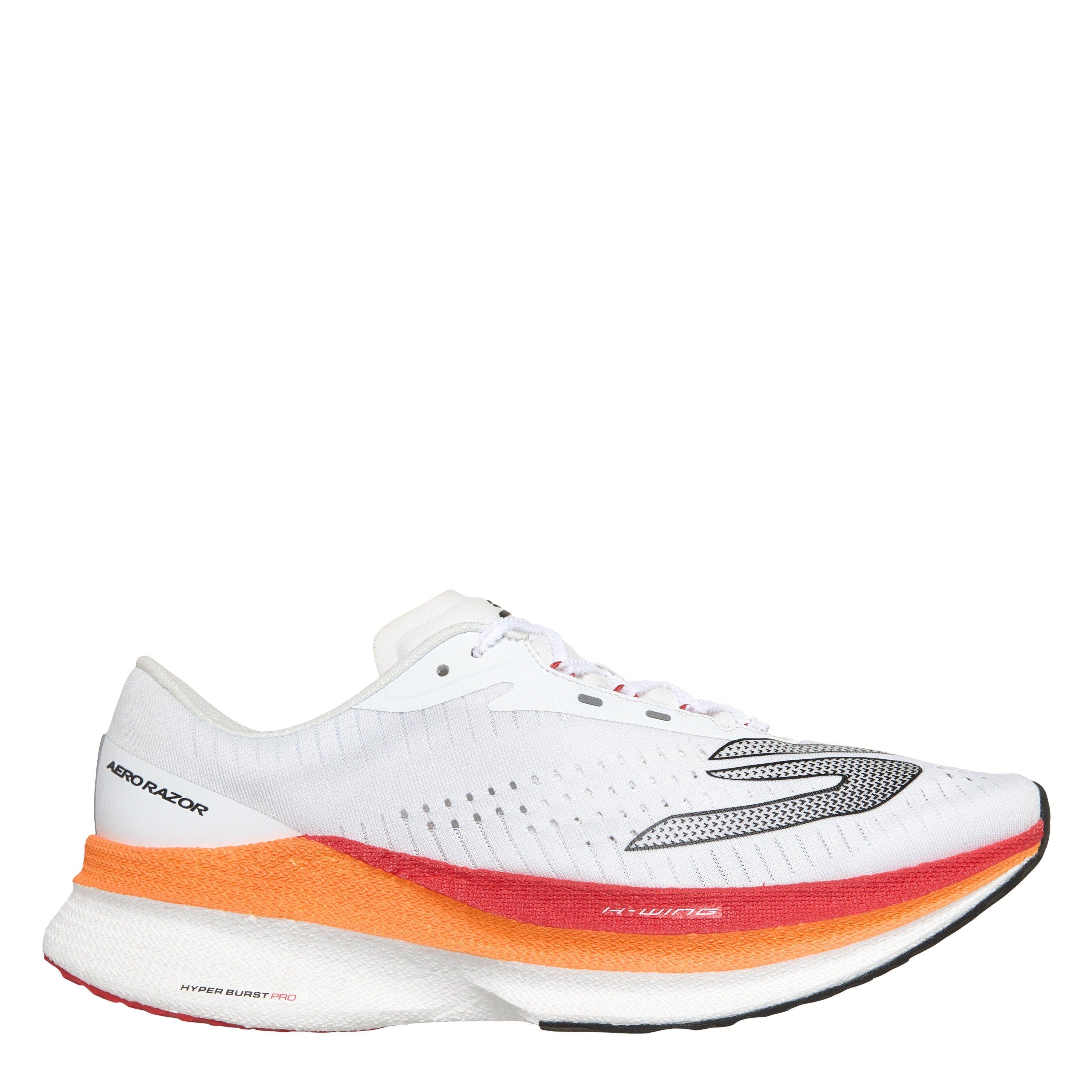Skechers Men's Aero Razor Running Shoes - White/Orange - 7 (41)