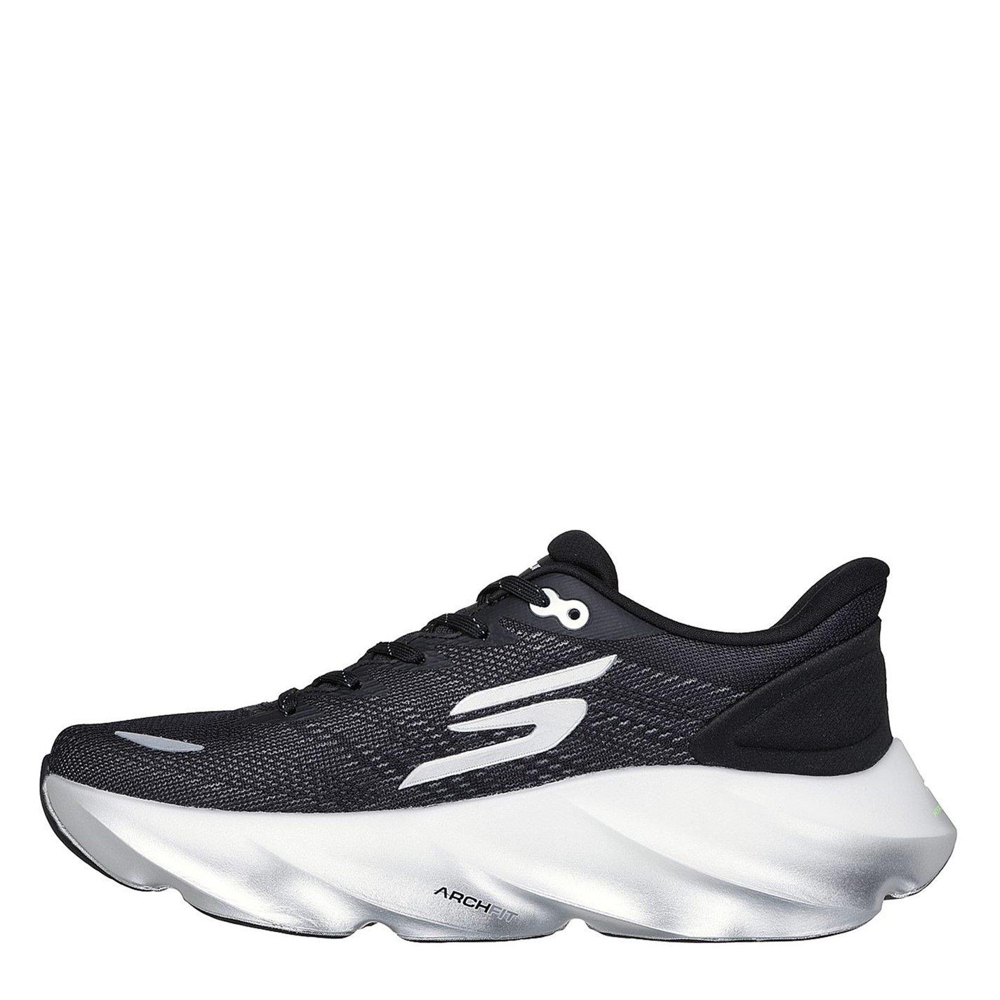 Black/White - Skechers - AERO Burst Running Trainers Mens - 2
