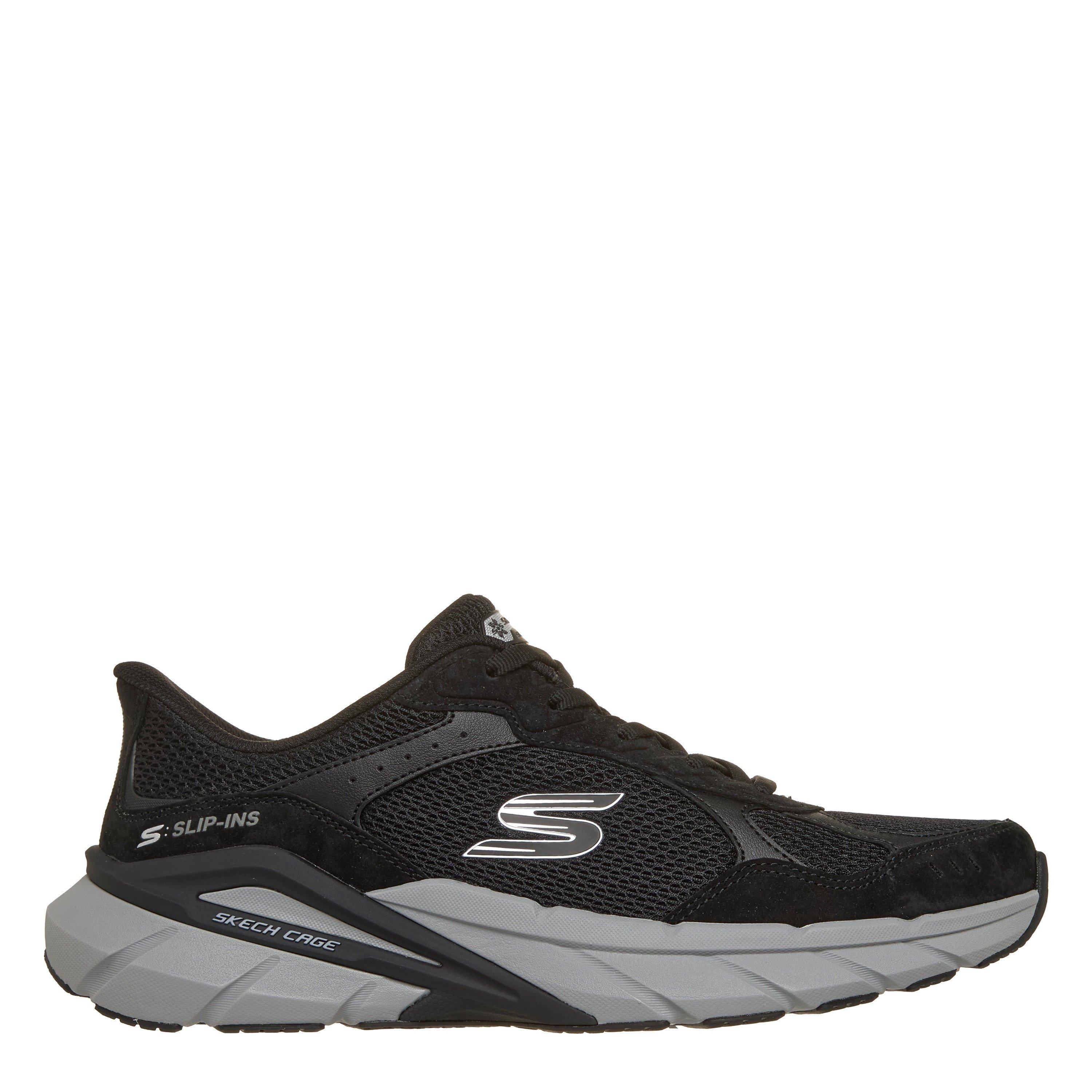 Black/Grey - Skechers - Men's Skech Cage Slip-In Runners - 1