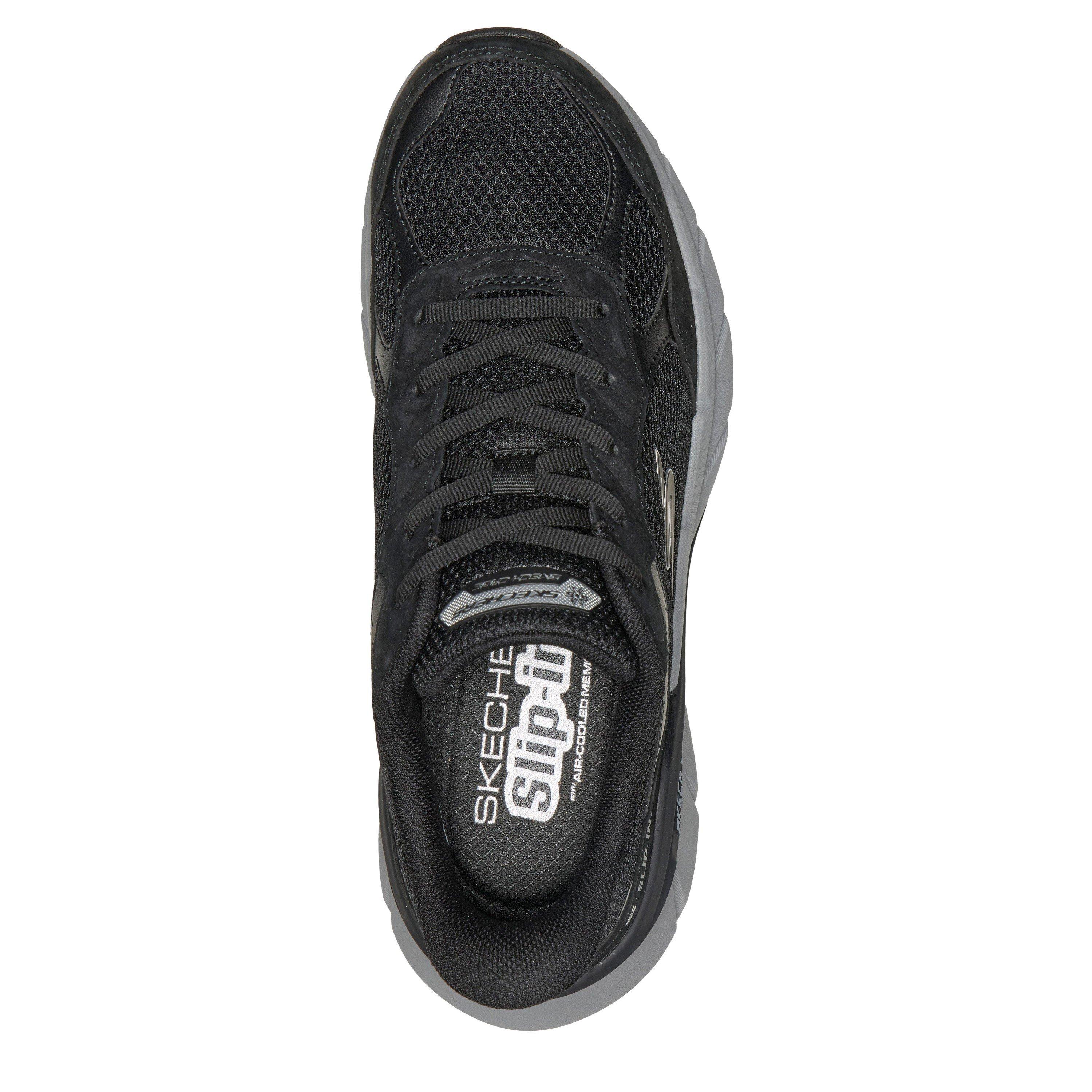 Black/Grey - Skechers - Men's Skech Cage Slip-In Runners - 4