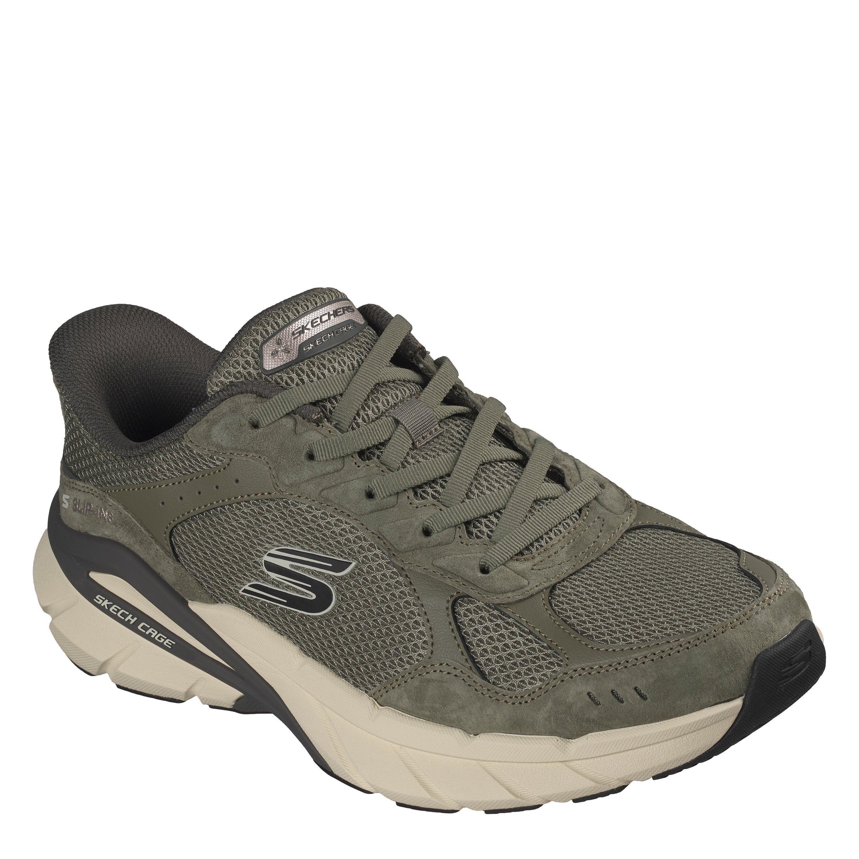 Olive - Skechers - Men's Skech Cage Slip-In Runners - 3