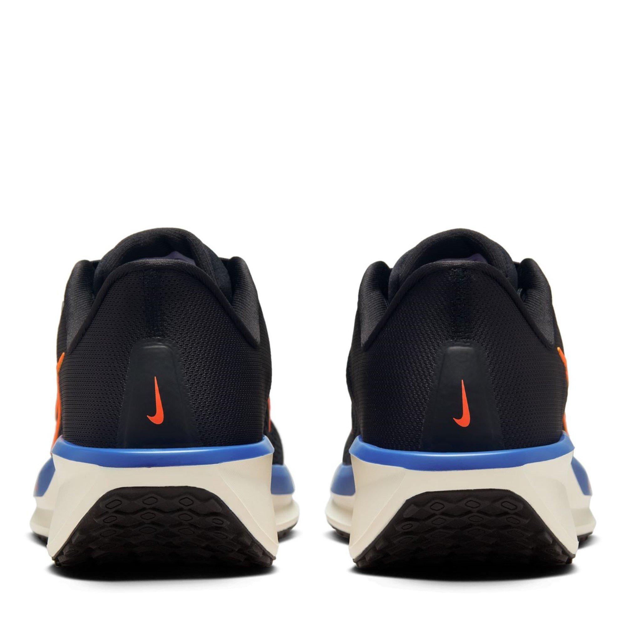 Black/Crim-Blue - Nike - Quest 6 Mens Running Shoes - 4