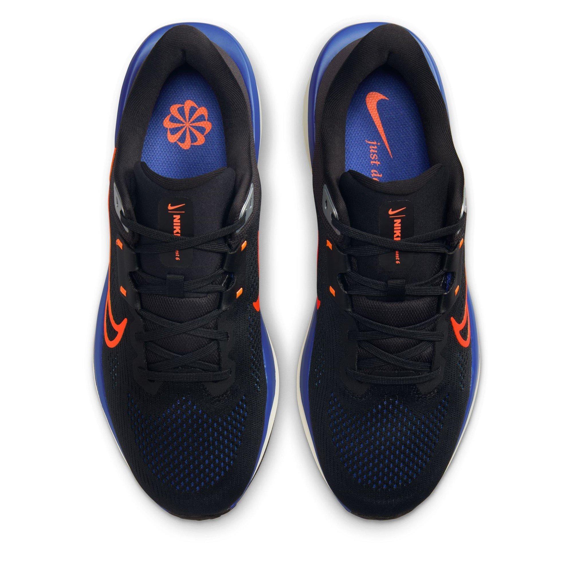 Black/Crim-Blue - Nike - Quest 6 Mens Running Shoes - 5