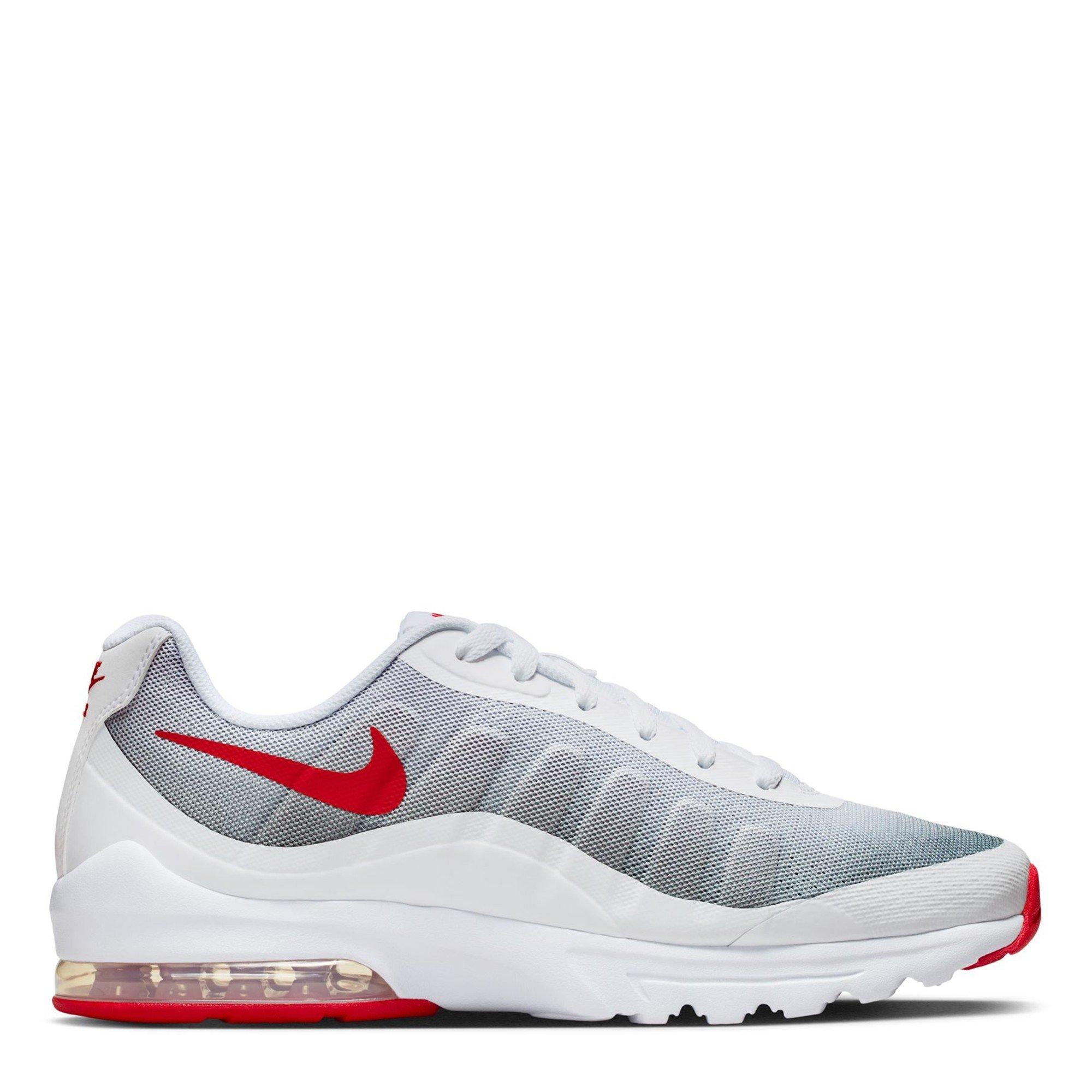 Nike Men's Air Max Invigor Shoes - White/Red - 12 (47.5)