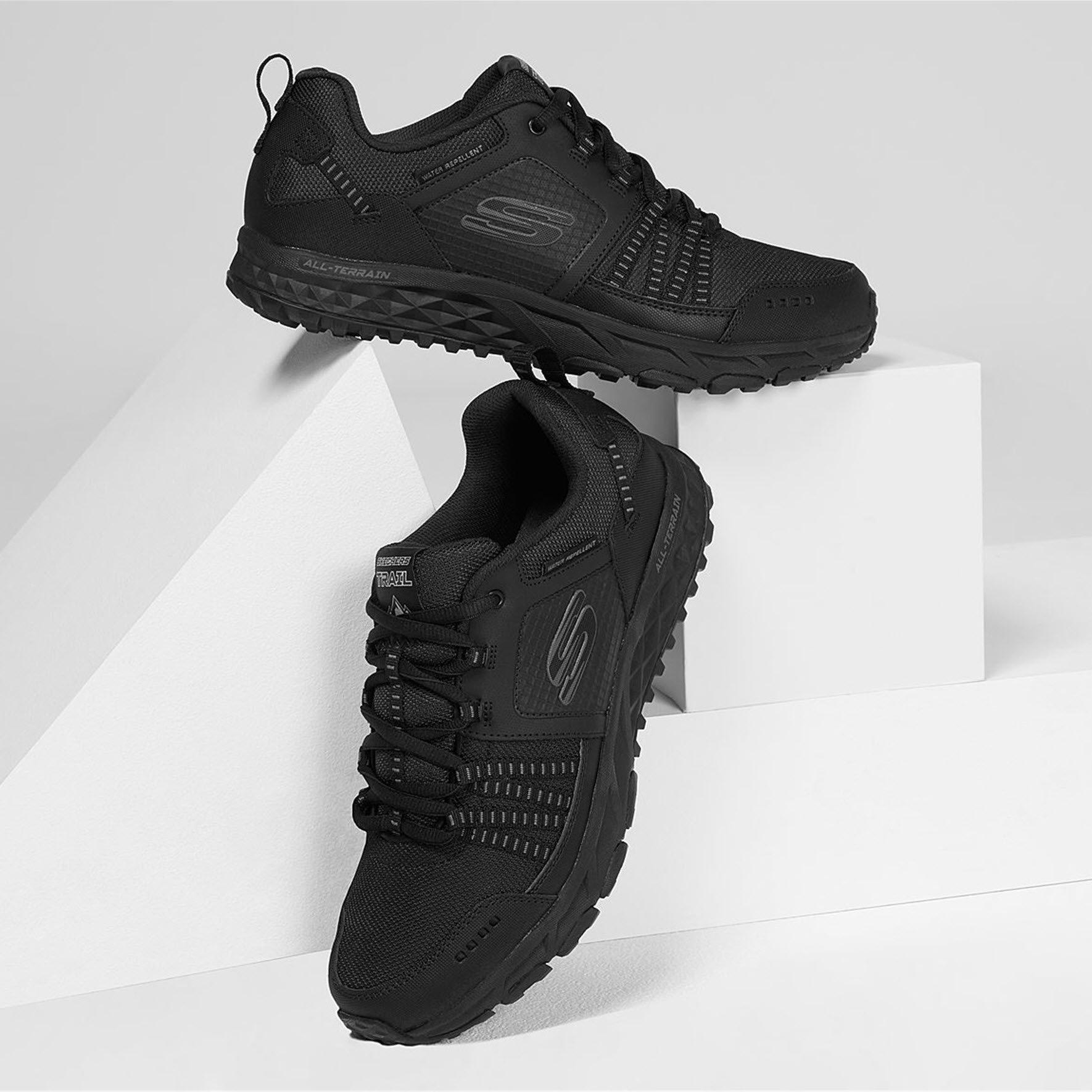 Black - Skechers - Skechers Escape Plan Runners Mens - 6