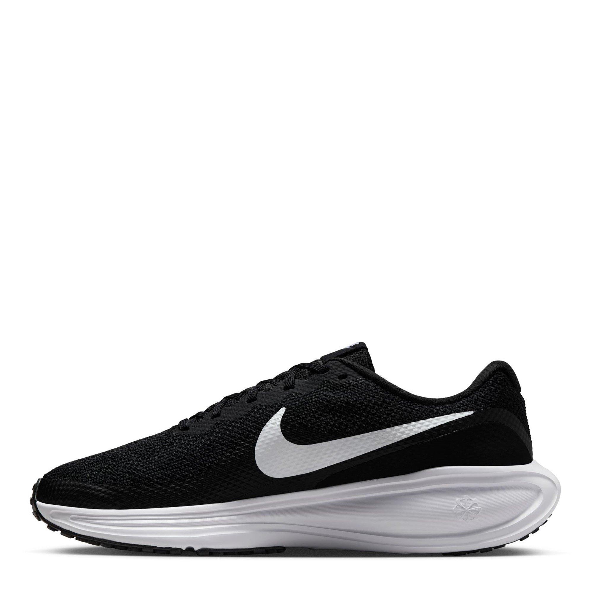 Black/White-Blk - Nike - Revolution 8 Mens Running Shoes - 2