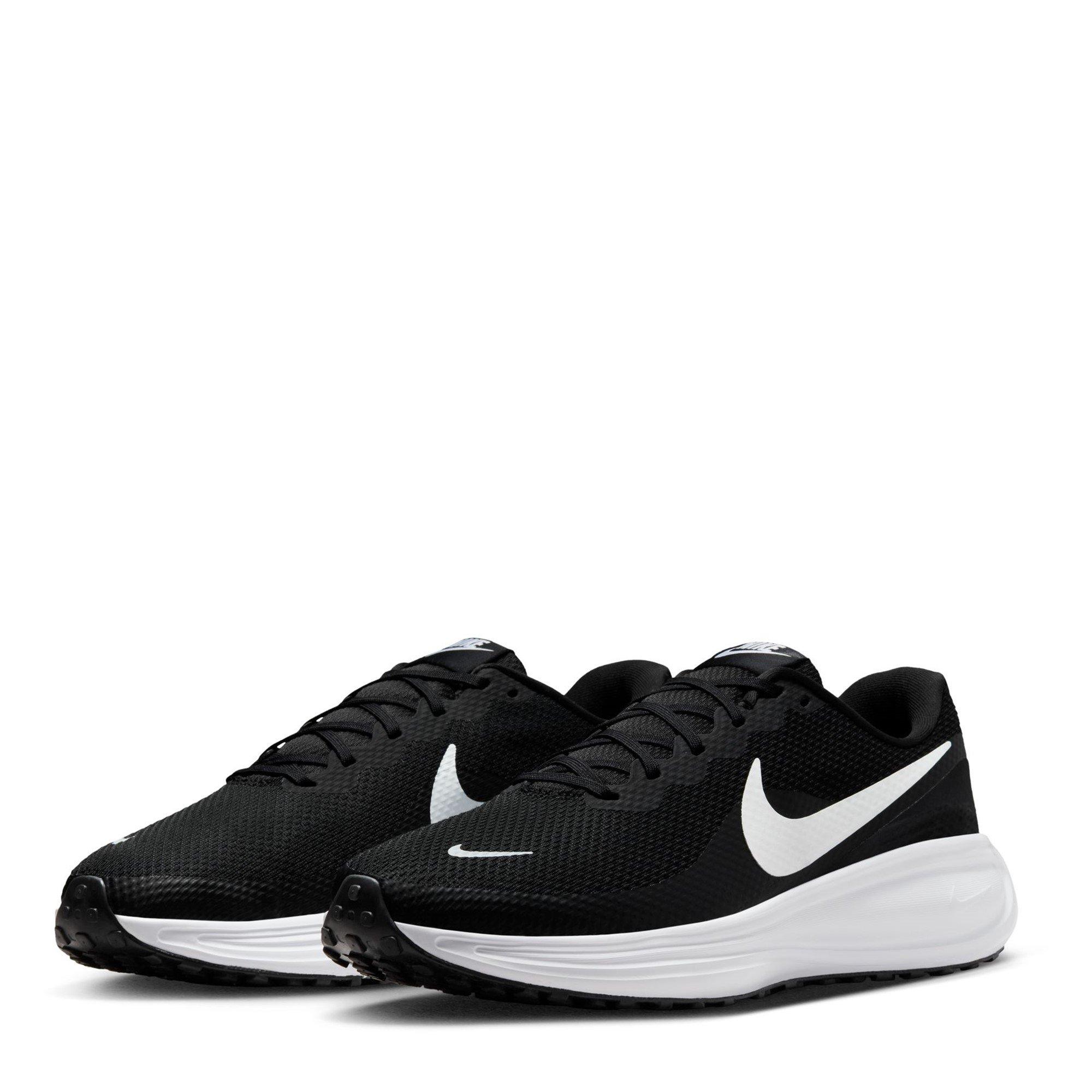 Black/White-Blk - Nike - Revolution 8 Mens Running Shoes - 3
