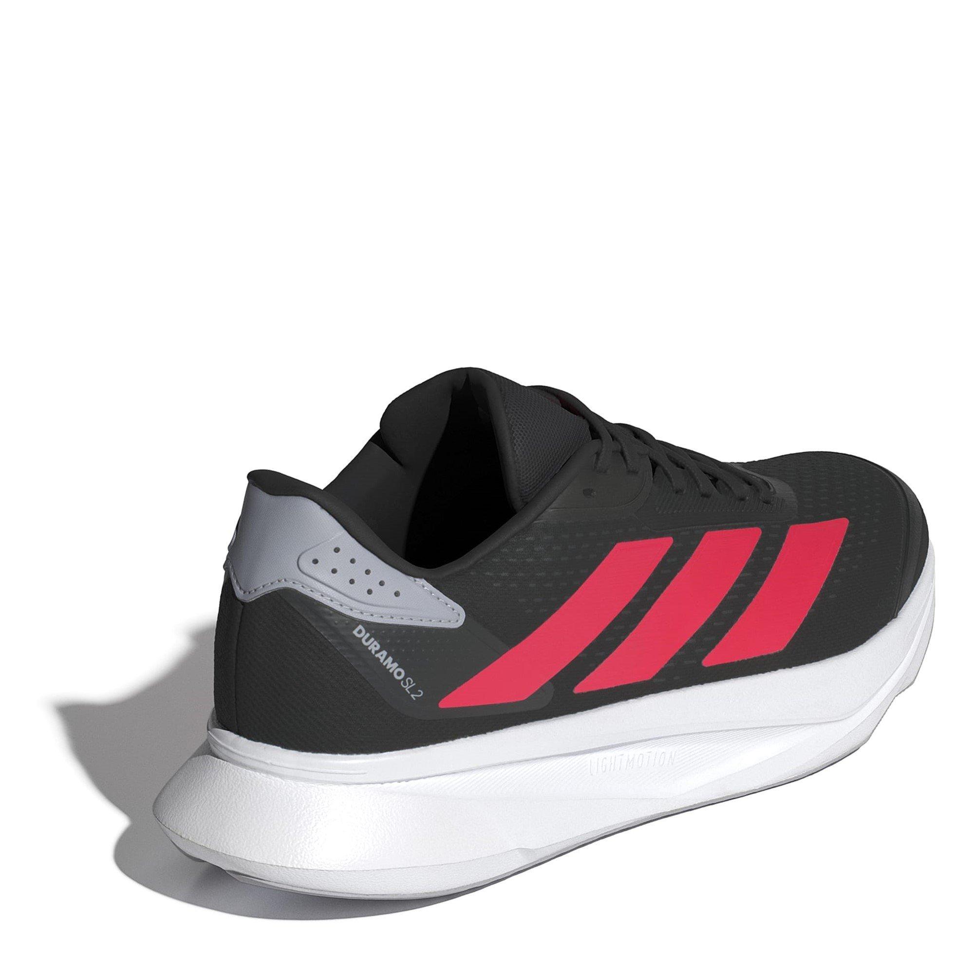 CBlk/Red/Silver - adidas - Duramo SL2 Mens Running Shoes - 4