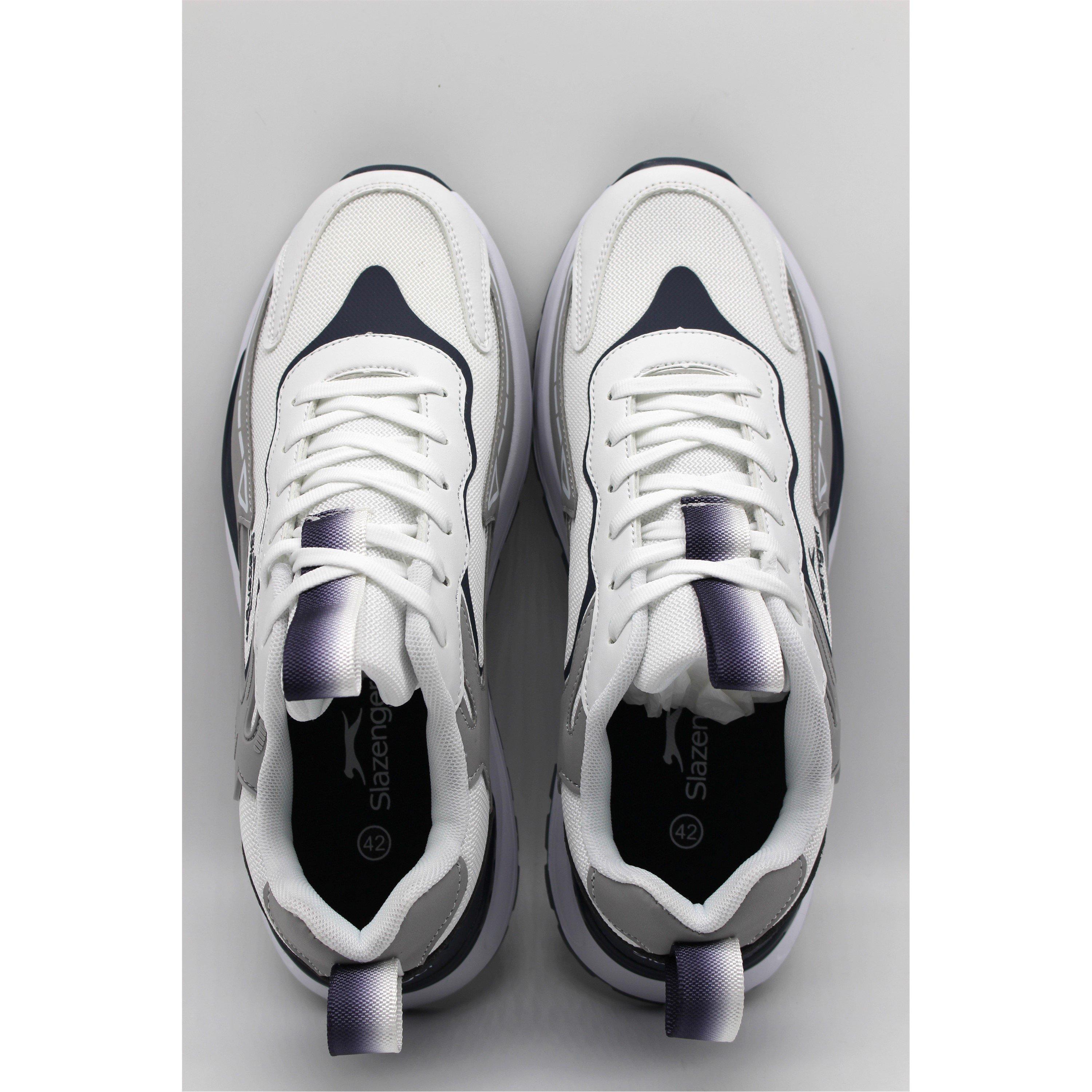 WHITE/NAVY - Slazenger - Men's Trainers - 6
