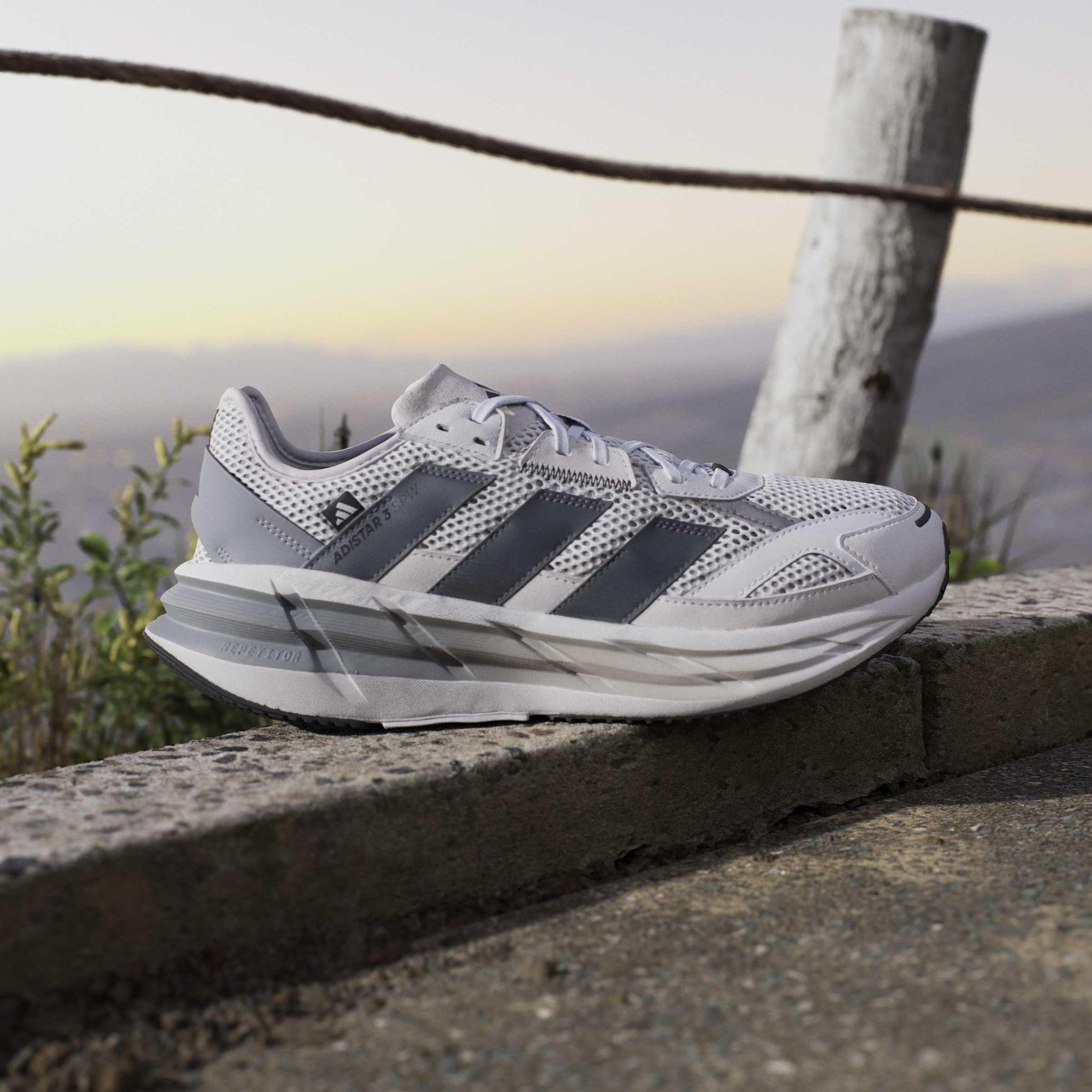 Grey/Carbon - adidas - Adistar 3 Sportswear Shoes Mens - 10