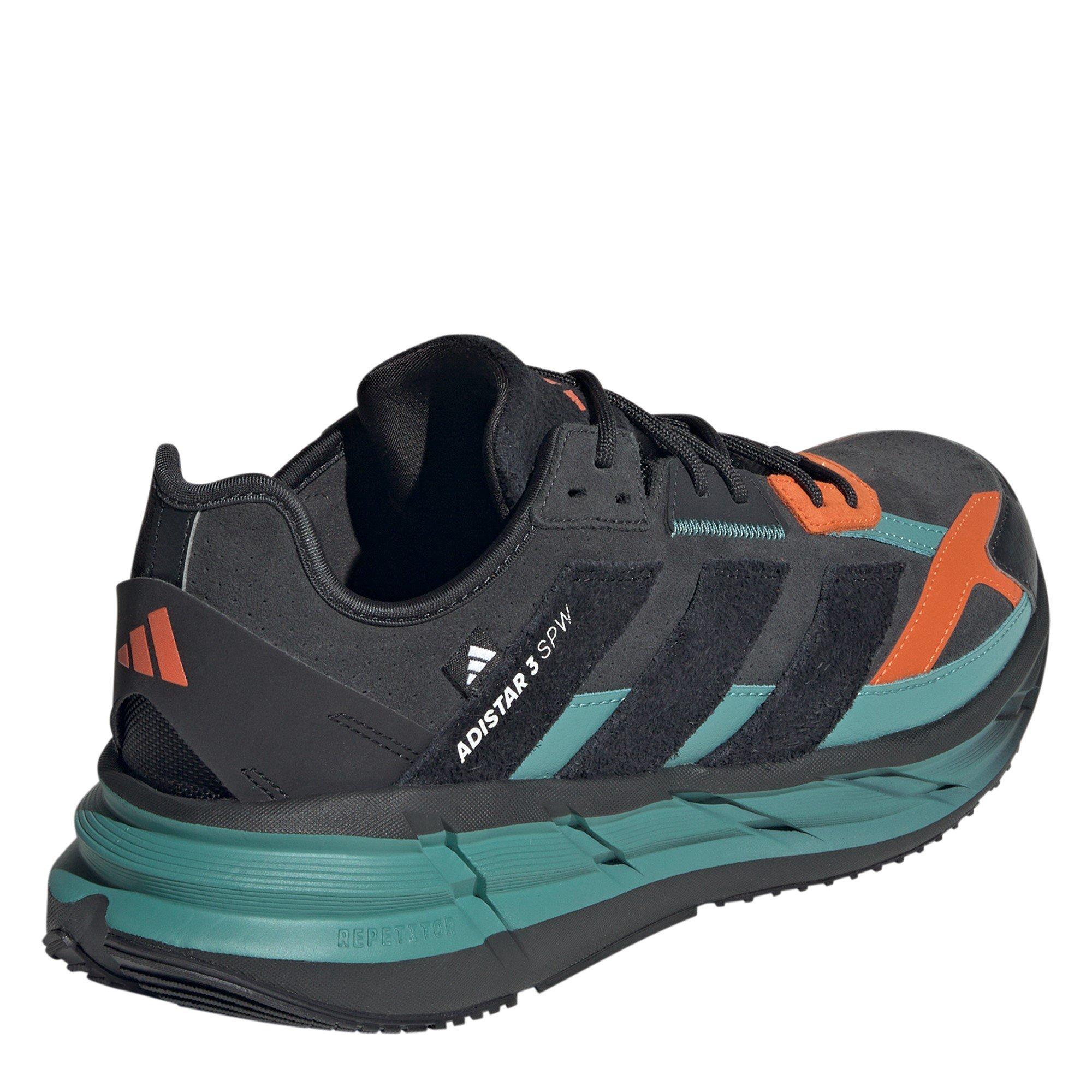 Carbon/Blk/Ora - adidas - Adistar 3 Sportswear Shoes Mens - 4